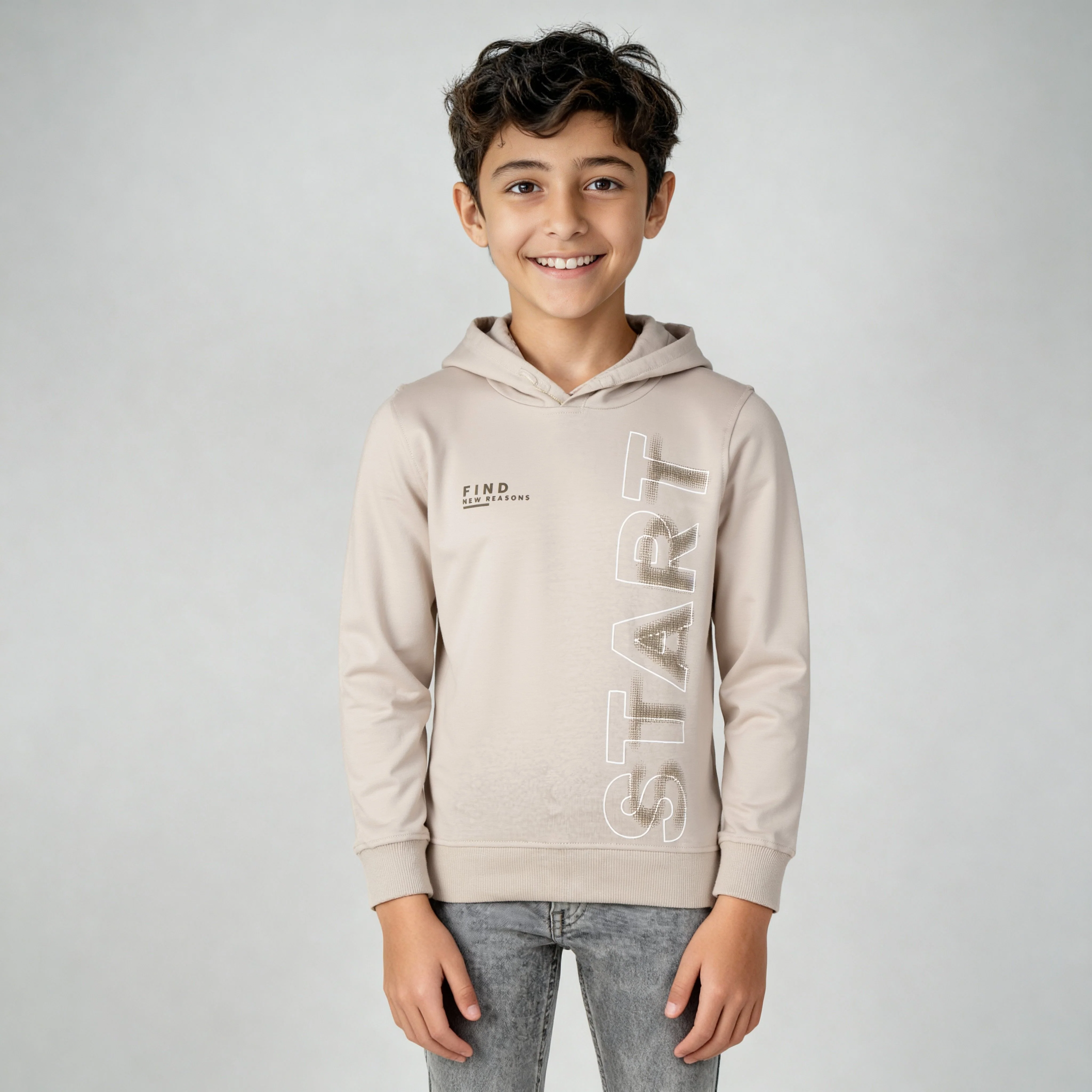 Boys Cotton Printed Pop Sweat Tee - Image 2