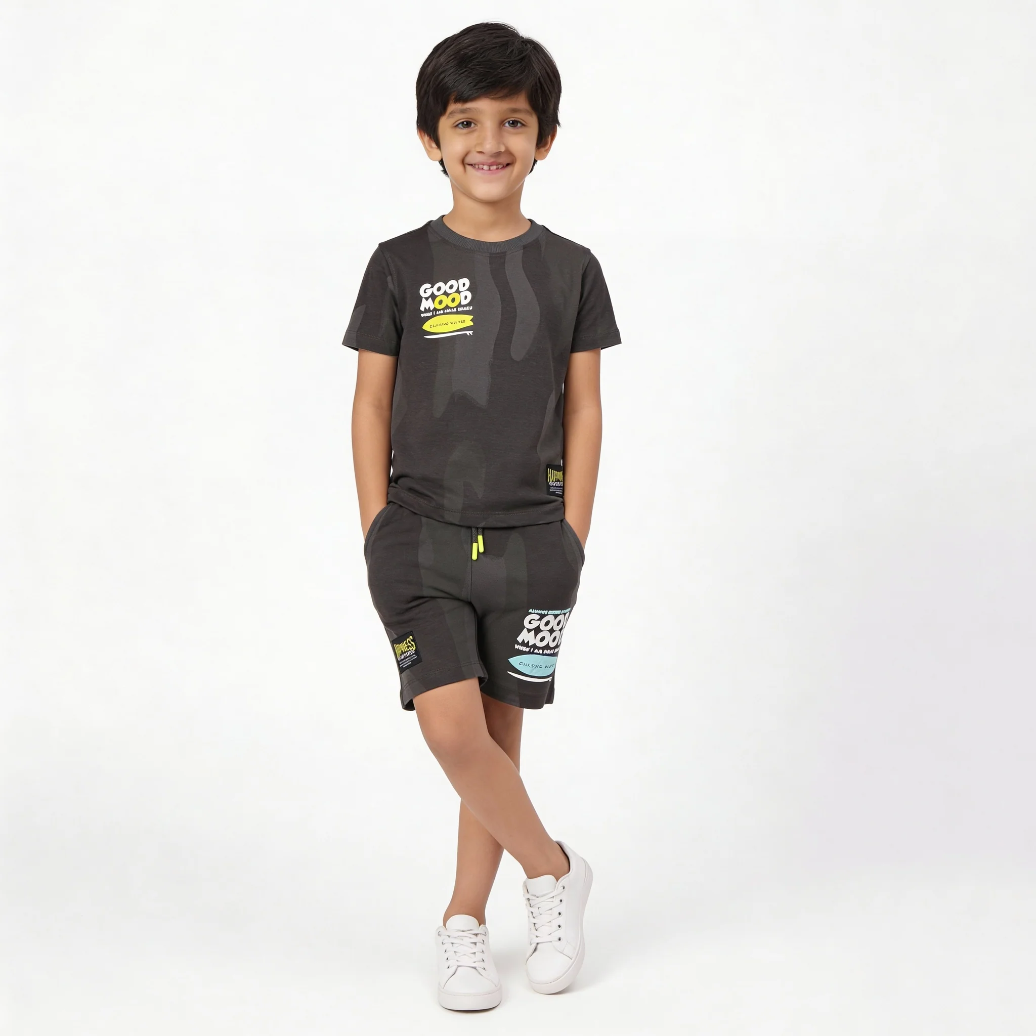 Boys Cotton Printed Shorts