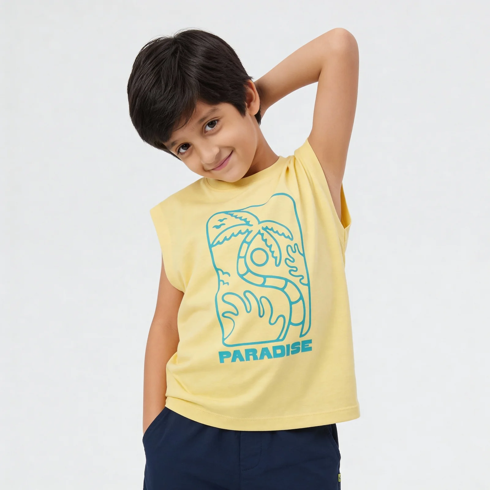 Boys Cotton Printed T-Shirt - Image 2