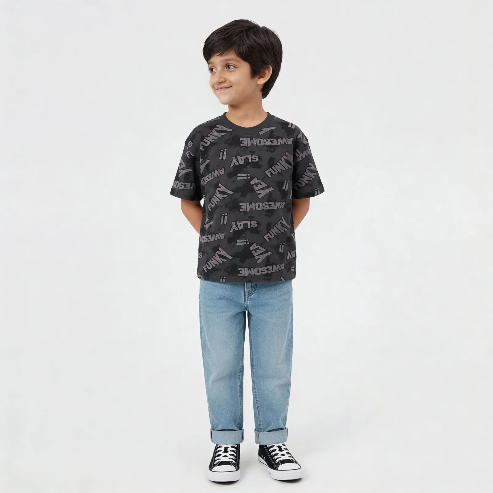 Boys Cotton Printed T-Shirt