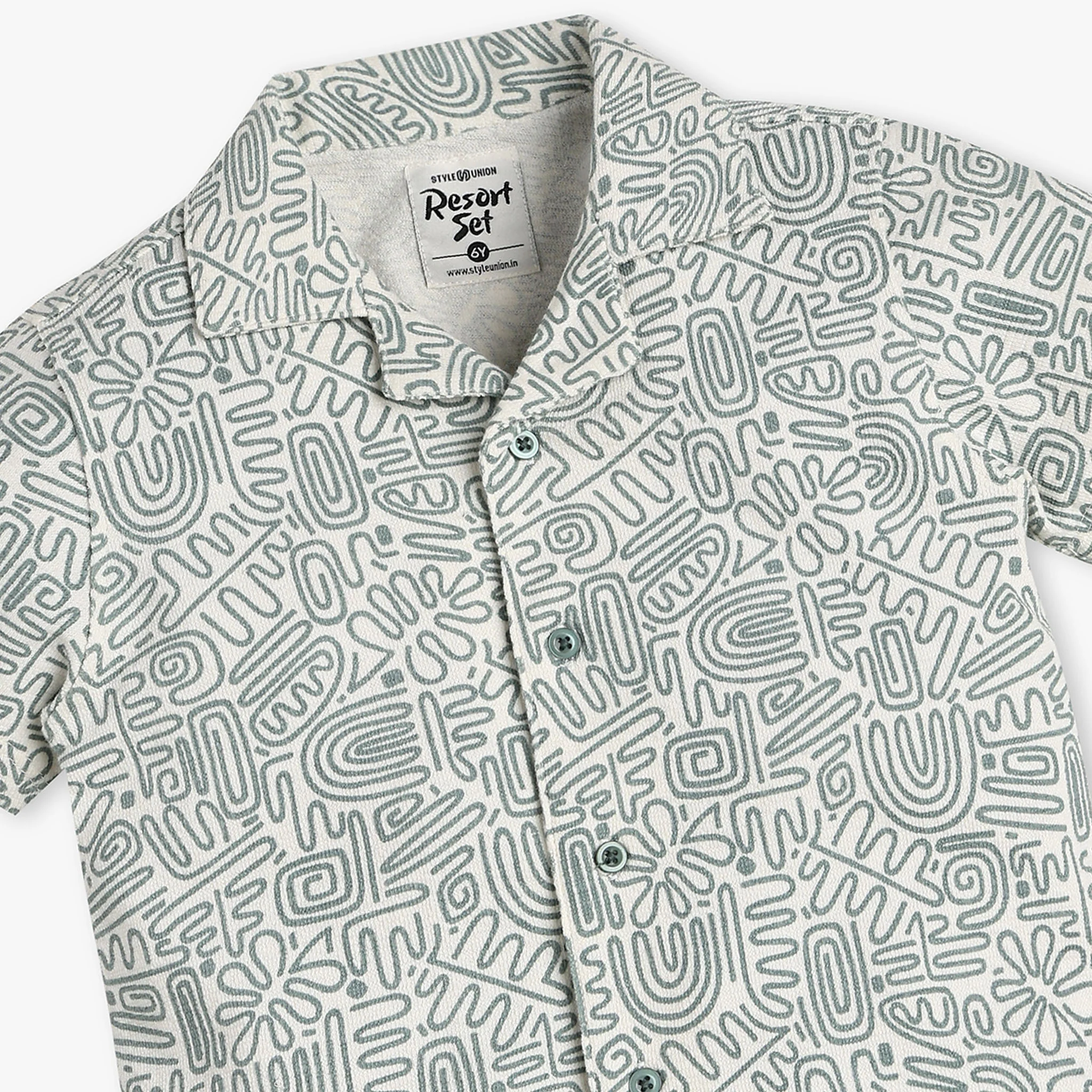 Boys Cotton Printed Shirt - Image 3
