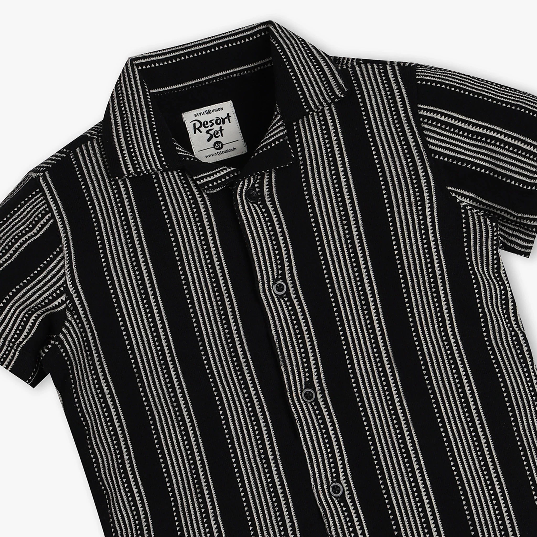 Boys Cotton Striped Shirt - Image 3