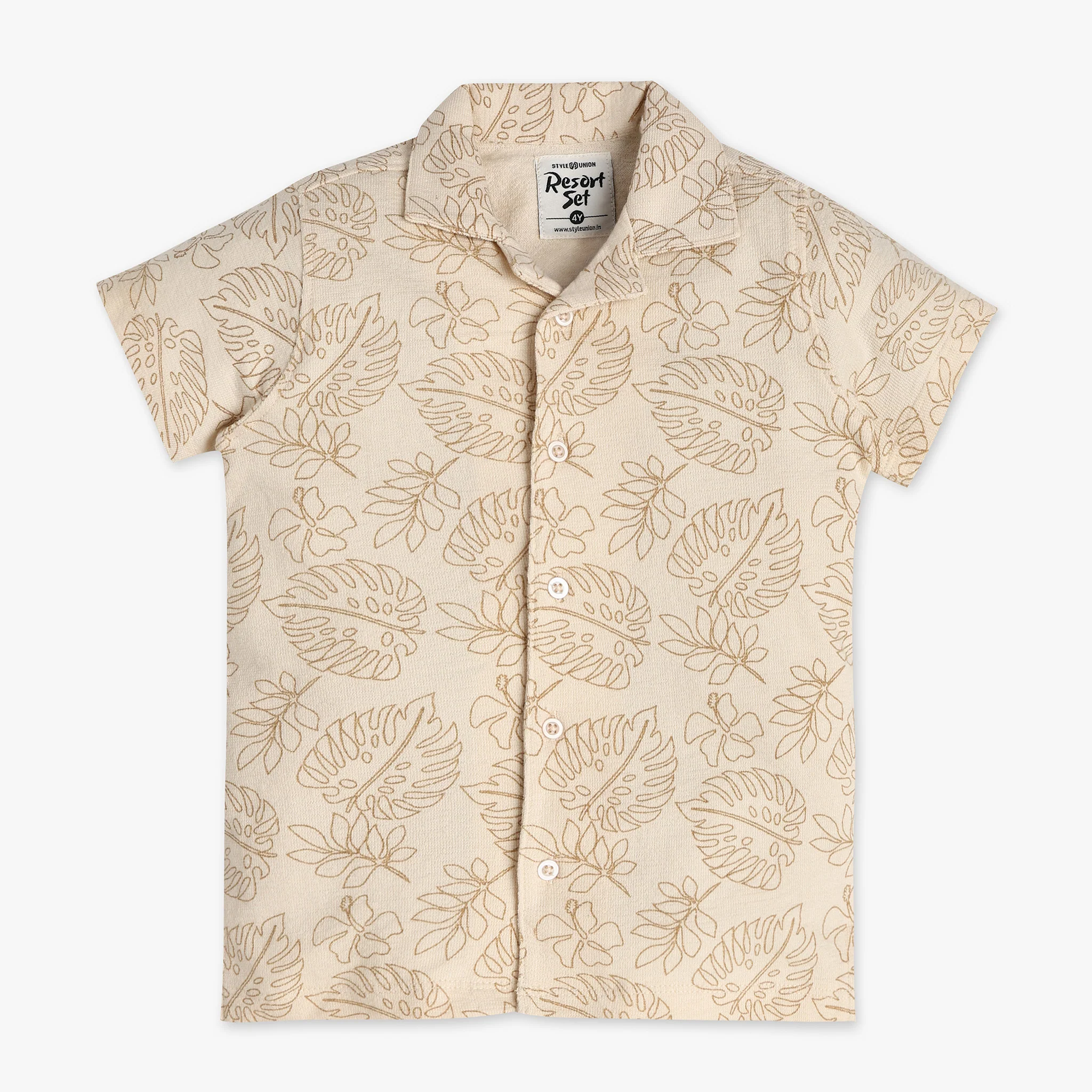 Boys Cotton Printed Shirt