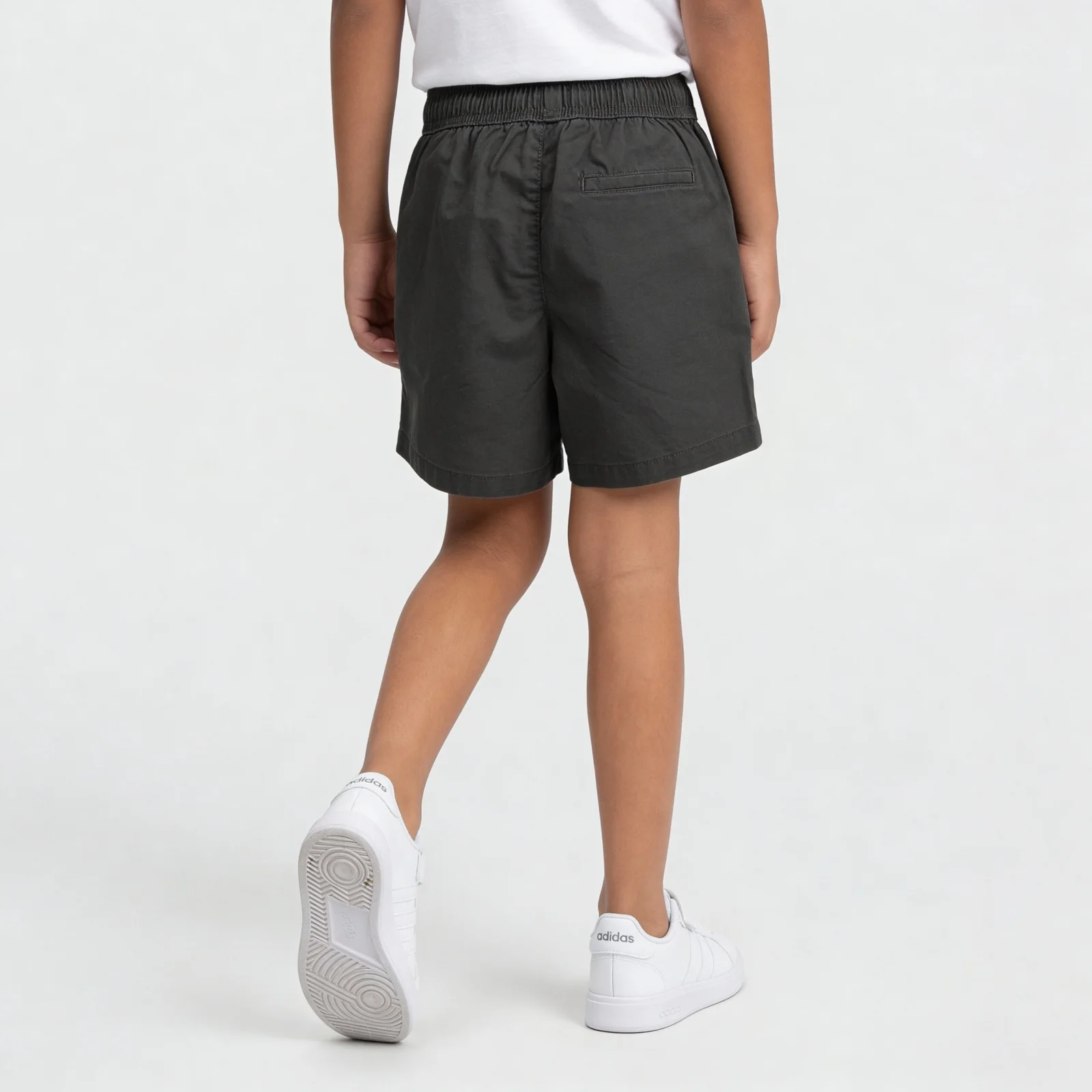 Boys Cotton Solid Pull On Shorts - Image 3