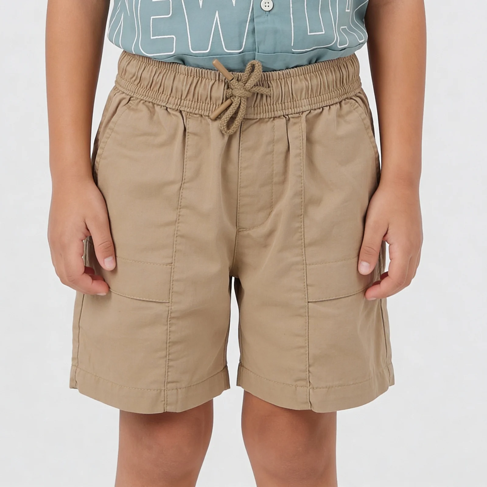 Boys Cotton Solid Pull On Shorts - Image 9