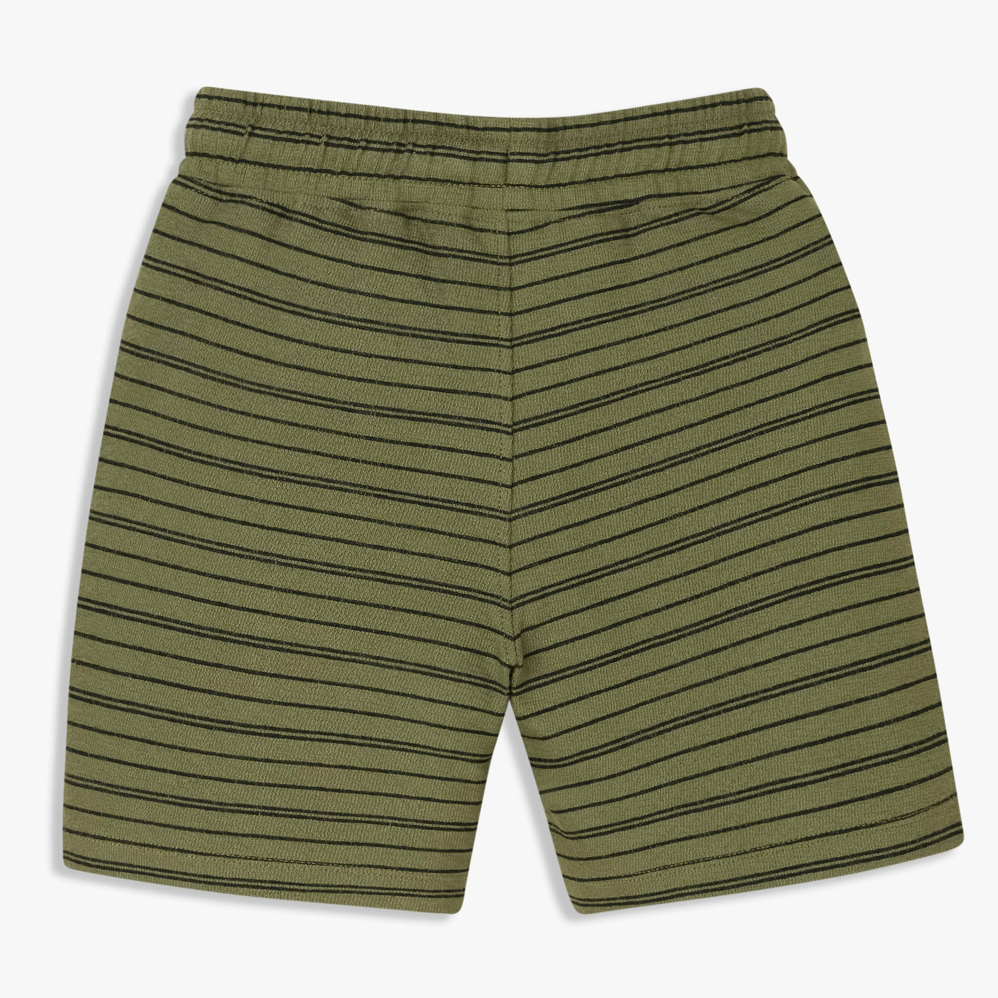 Boys Cotton Striped Knee Length Shorts - Image 2