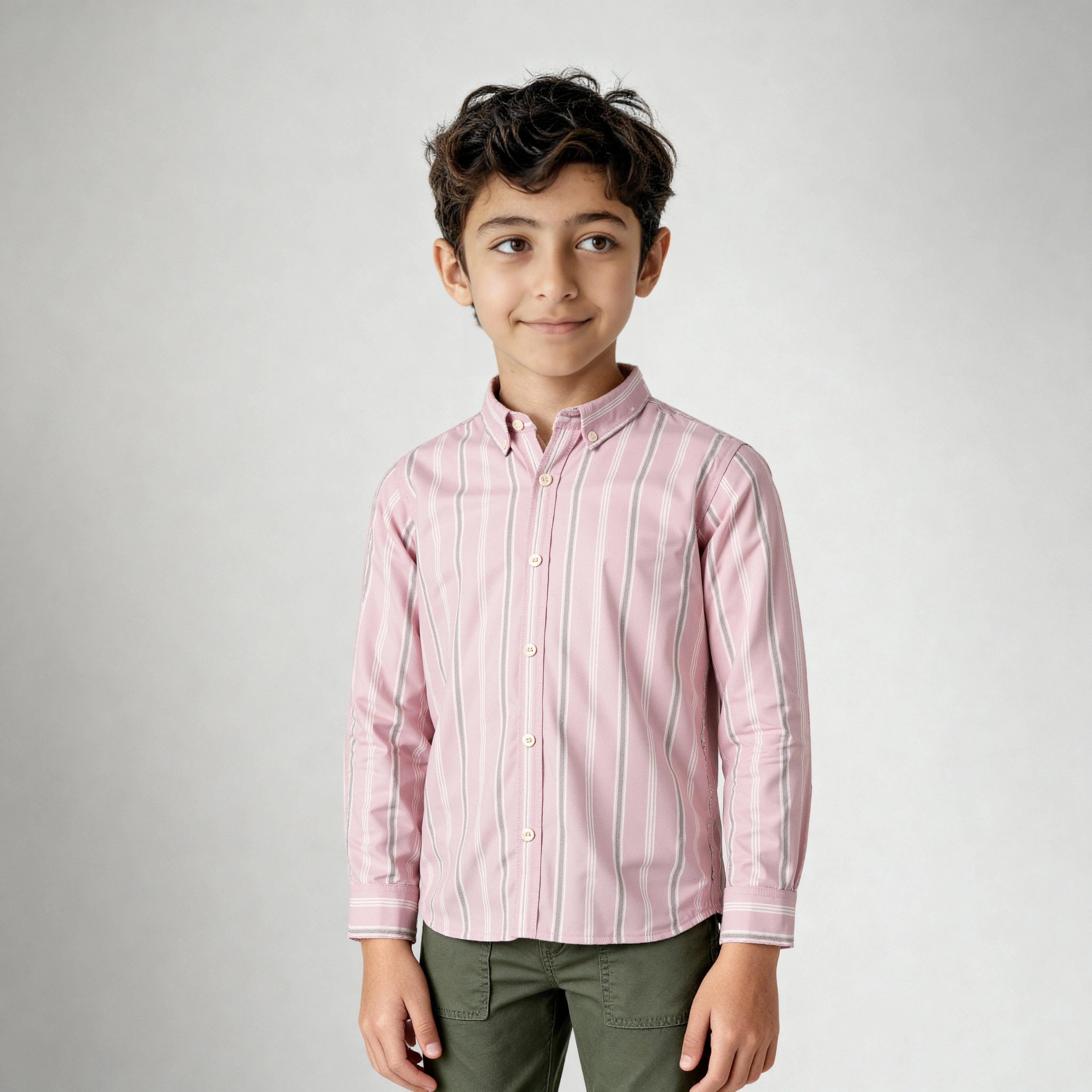 Boys Cotton Striped Shirt - Image 5