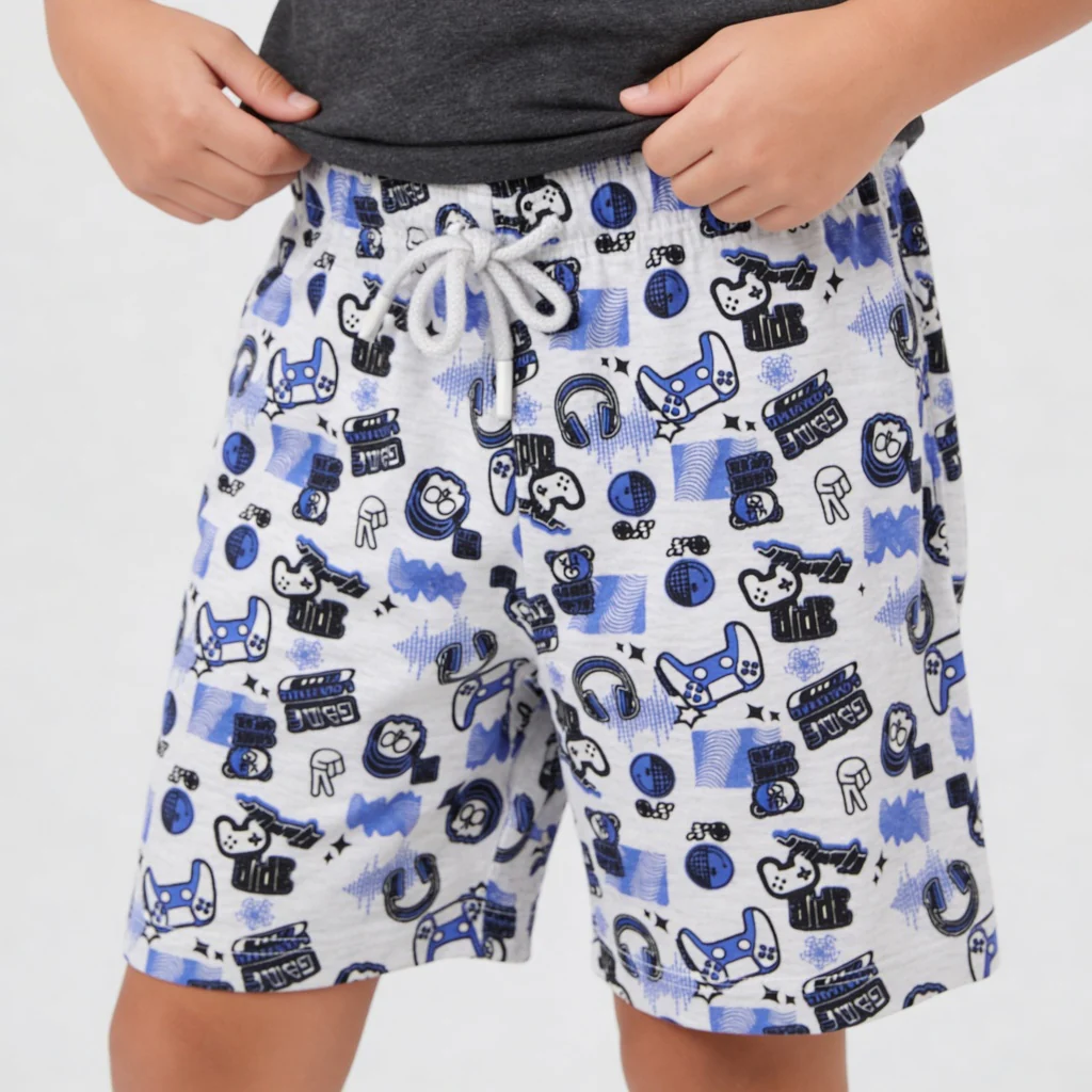 Boys Cotton T-Shirt with Shorts Sleepwear Sets - Image 6