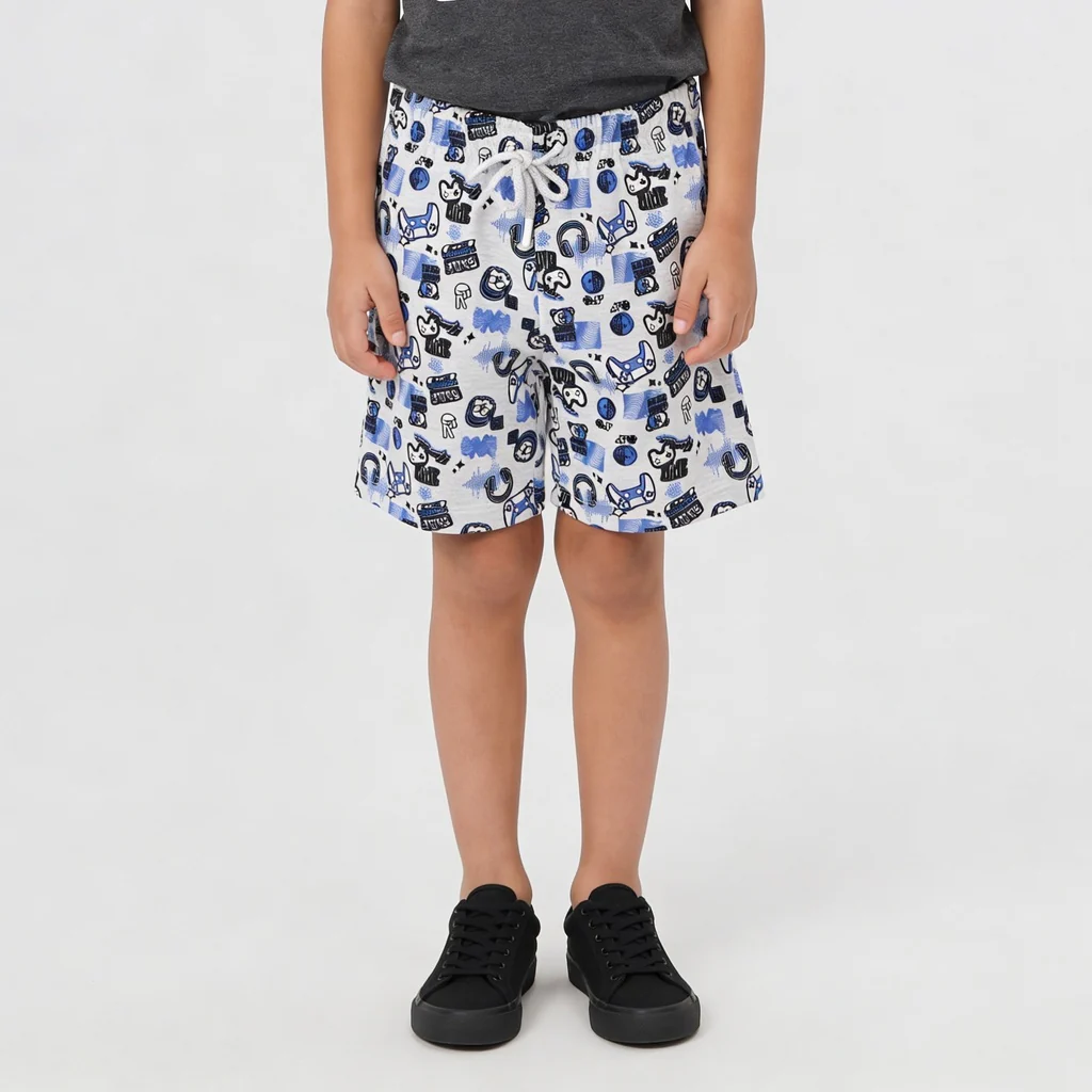 Boys Cotton T-Shirt with Shorts Sleepwear Sets - Image 7