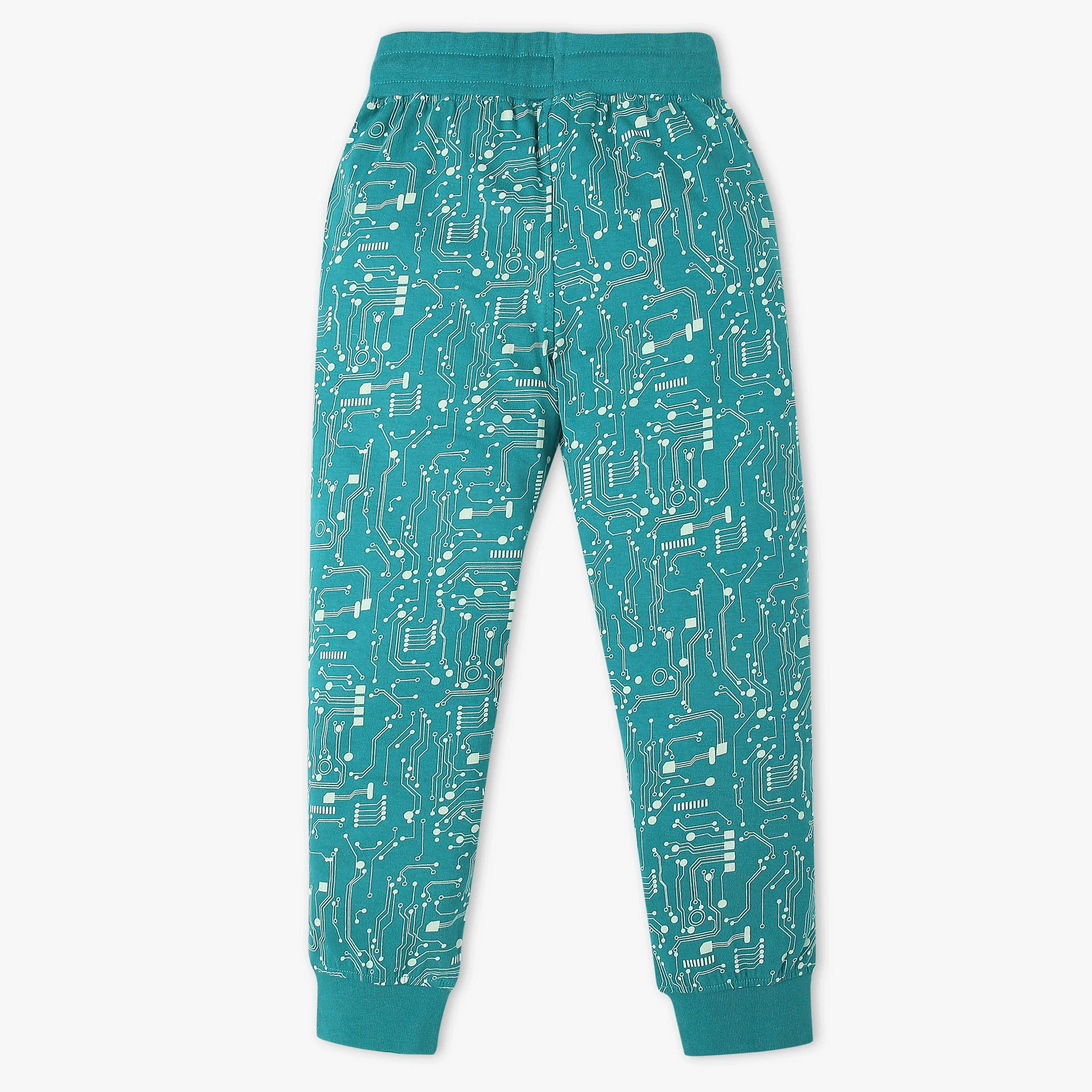 Boys Cotton T-Shirt with Trackpant Sleepwear Snooze Set - Image 6