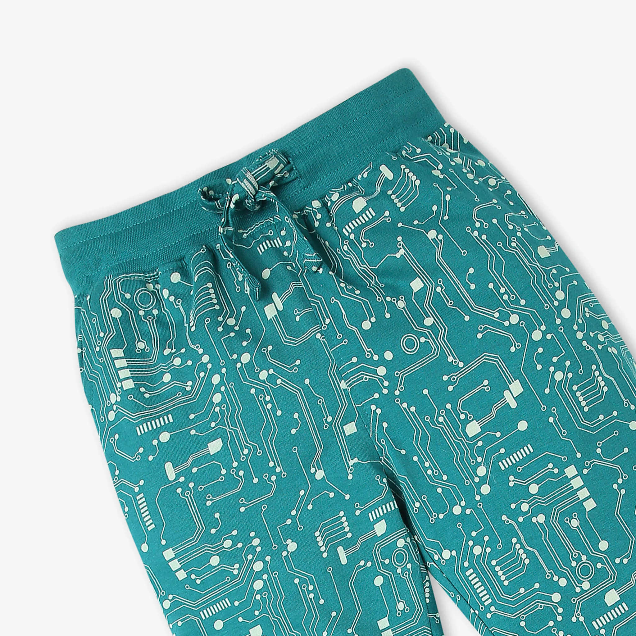 Boys Cotton T-Shirt with Trackpant Sleepwear Snooze Set - Image 7