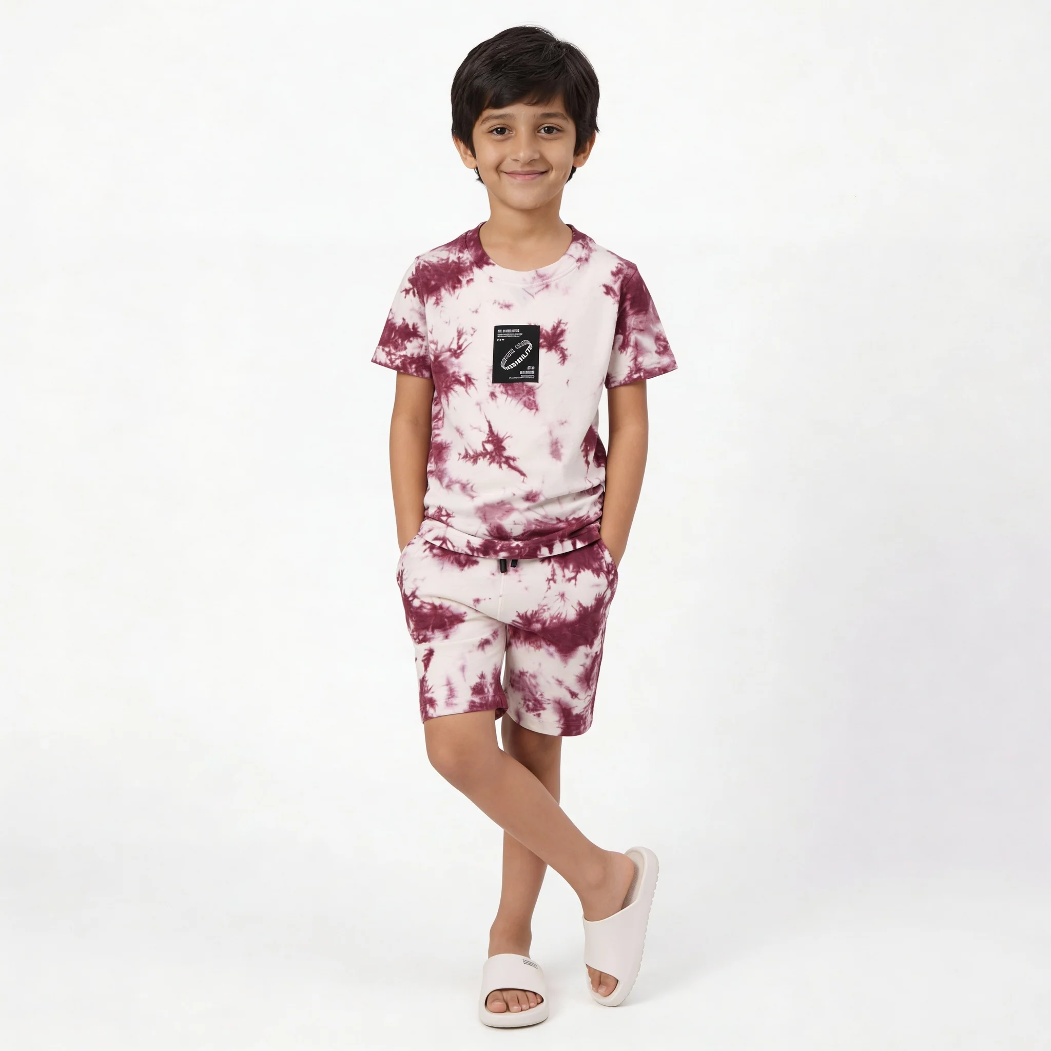 Boys Cotton Tie - Dye Shorts