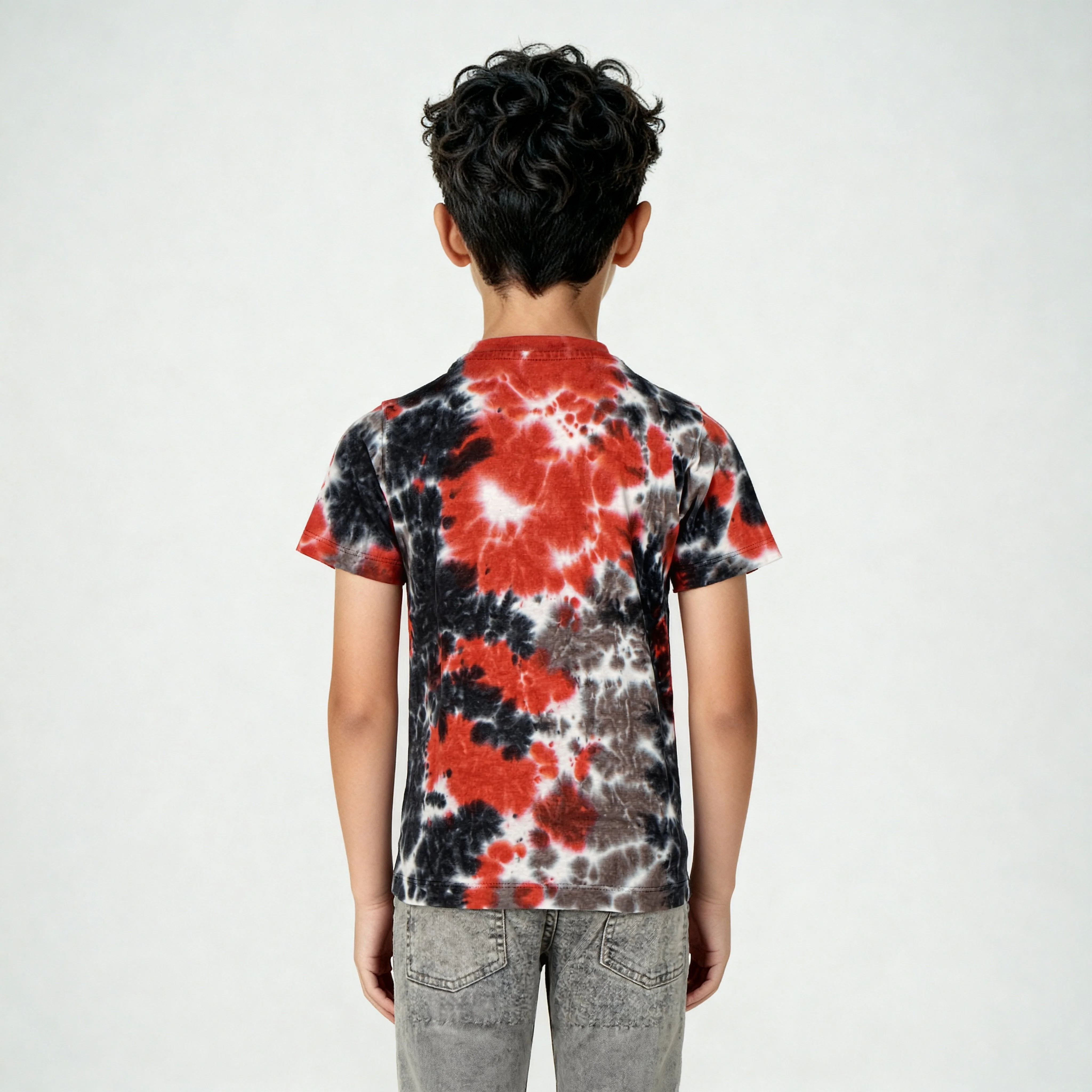 Boys Cotton Tie - Dye Skiddle T-Shirt - Image 3