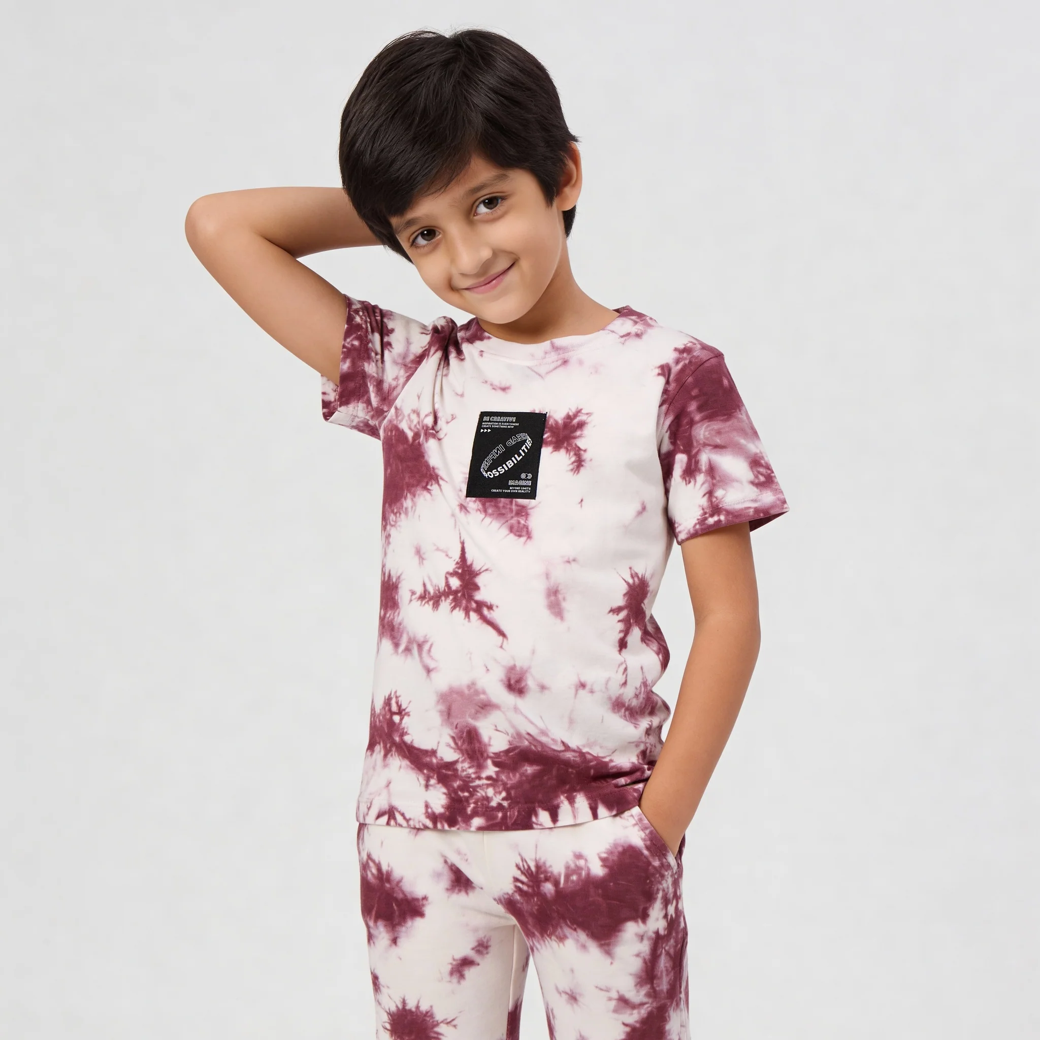 Boys Cotton Tie - Dye T-Shirt - Image 2