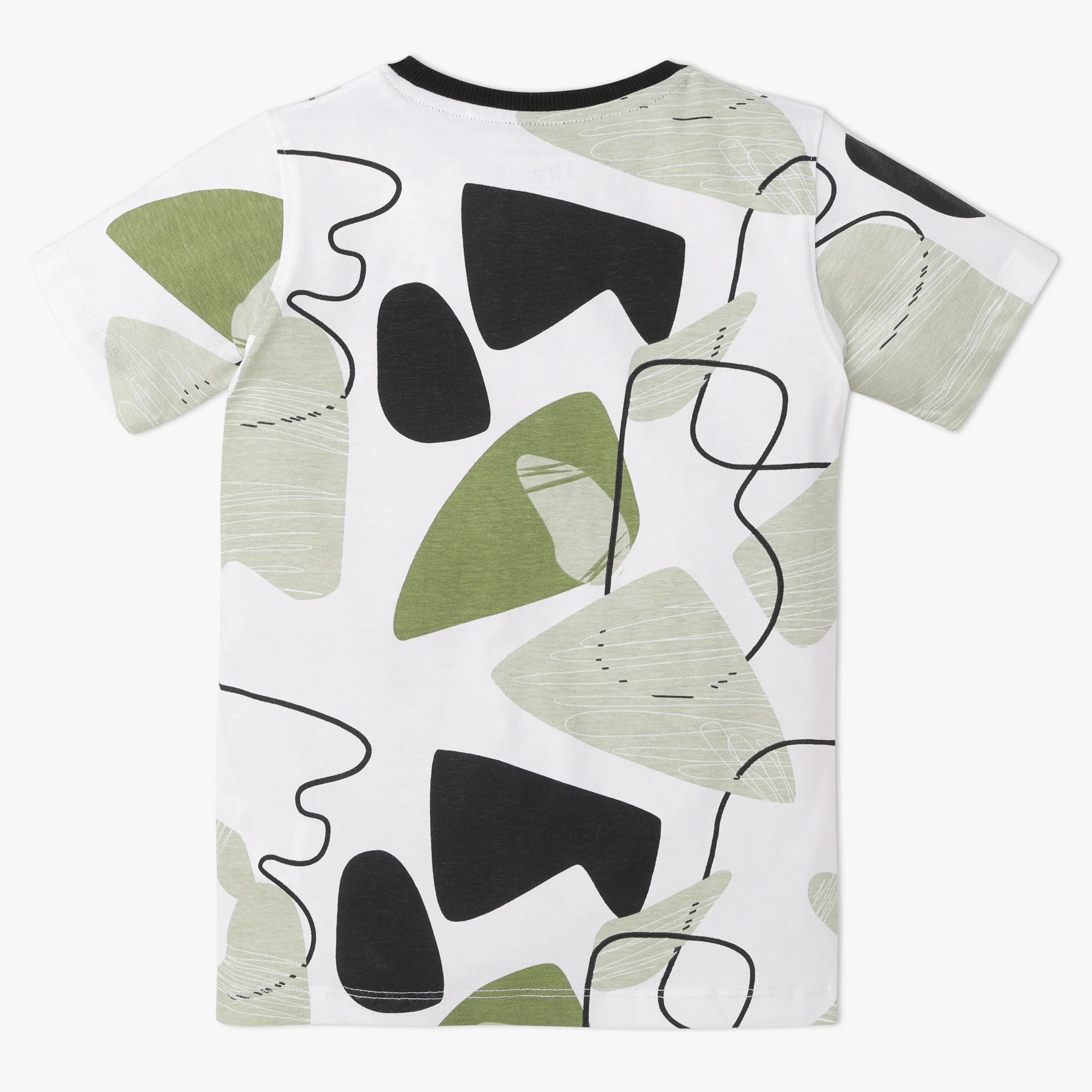 Boys Crew Neck All Over Printed T-Shirt - Image 2