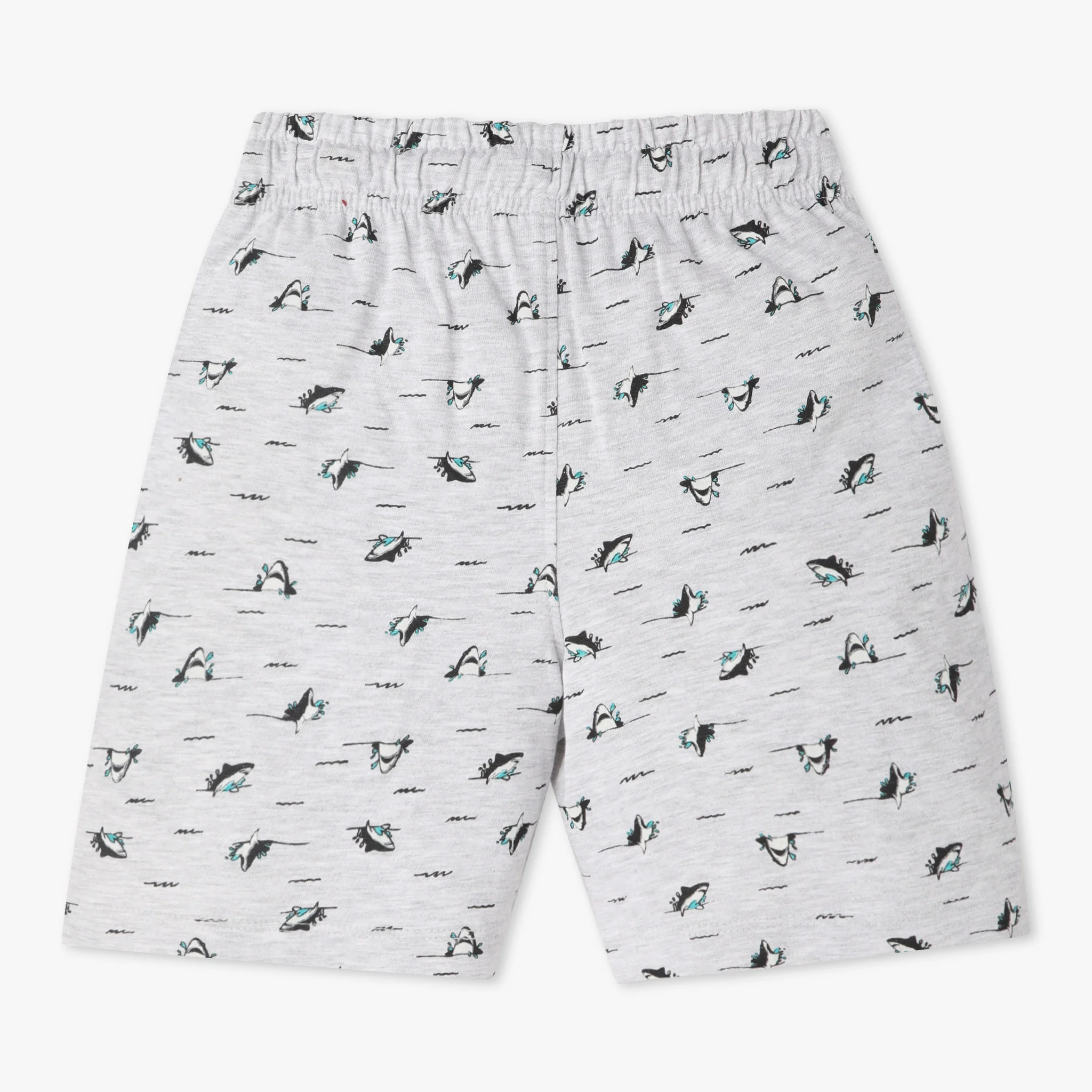 Boys Crew Neck T-Shirt And Shorts All Over Printed Sleepwear Set - Image 6