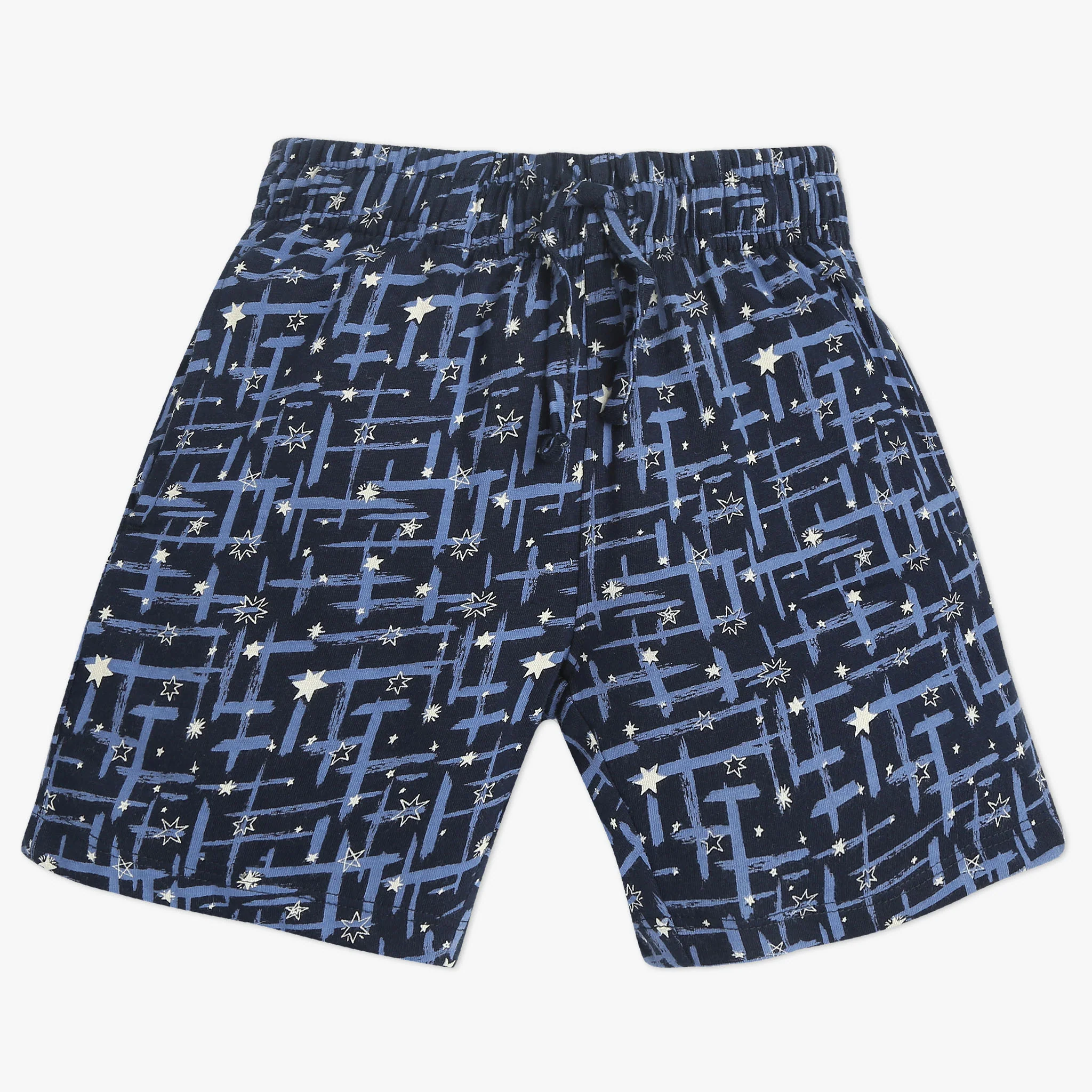 Boys Crew Neck T-Shirt And Shorts All Over Printed Sleepwear Set - Image 5