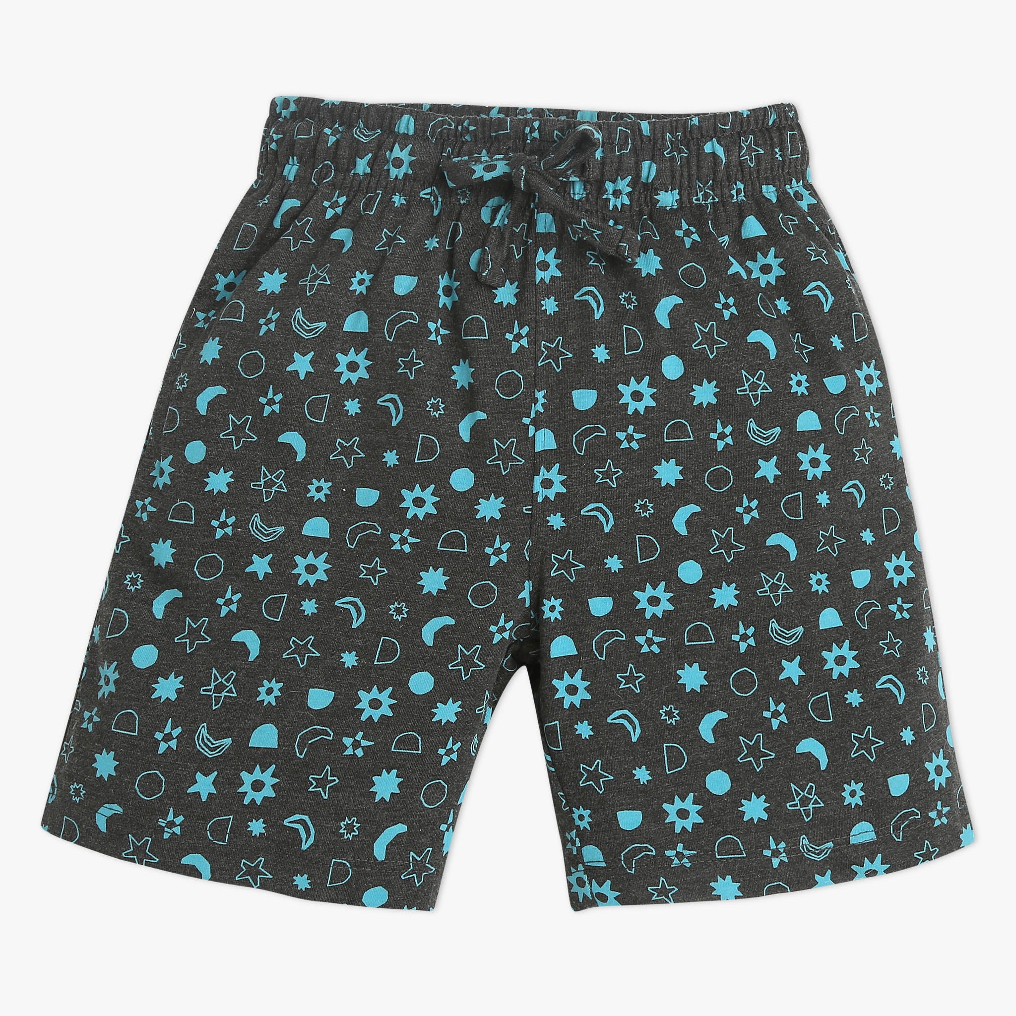 Boys Crew Neck T-Shirt And Shorts All Over Printed Sleepwear Set - Image 5