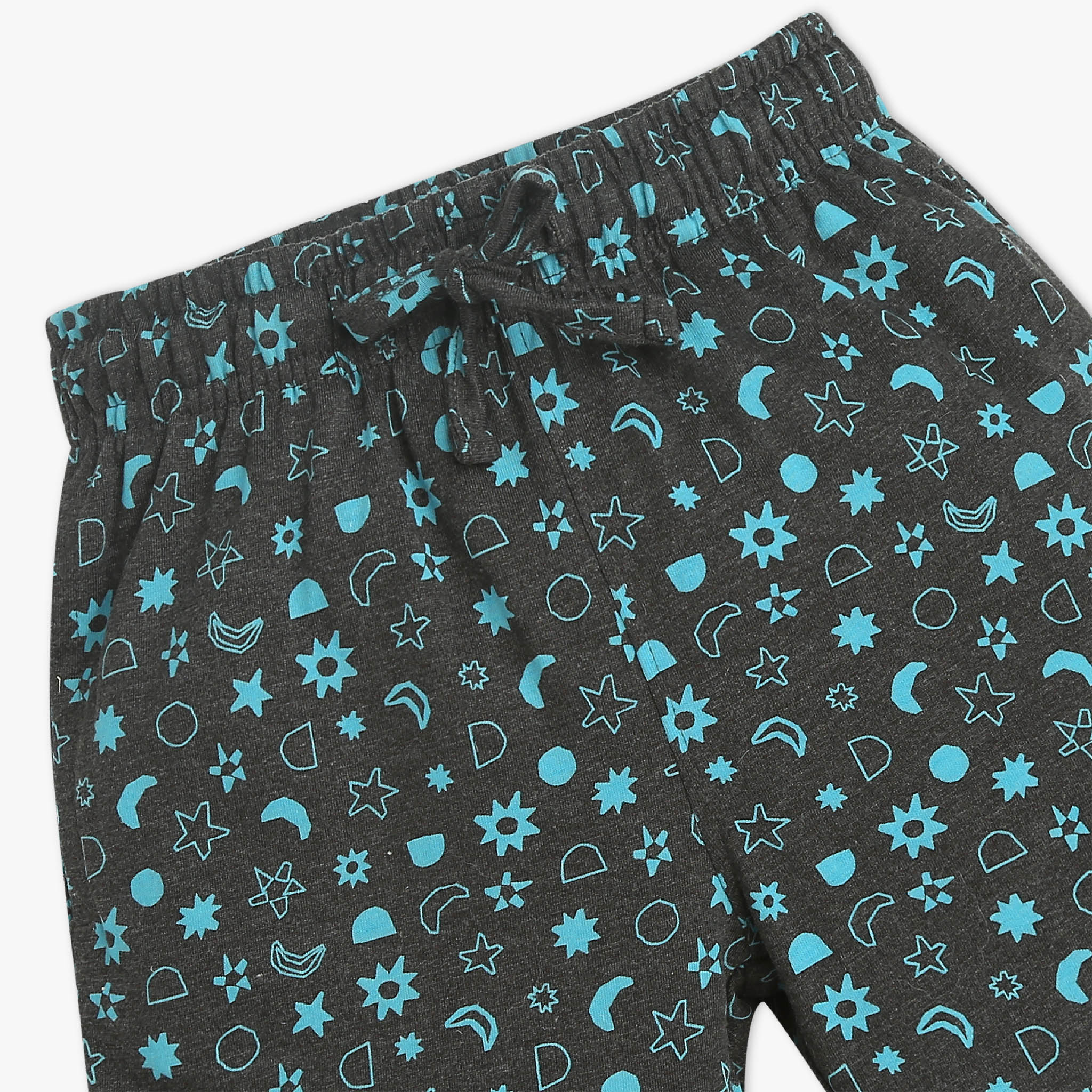 Boys Crew Neck T-Shirt And Shorts All Over Printed Sleepwear Set - Image 7