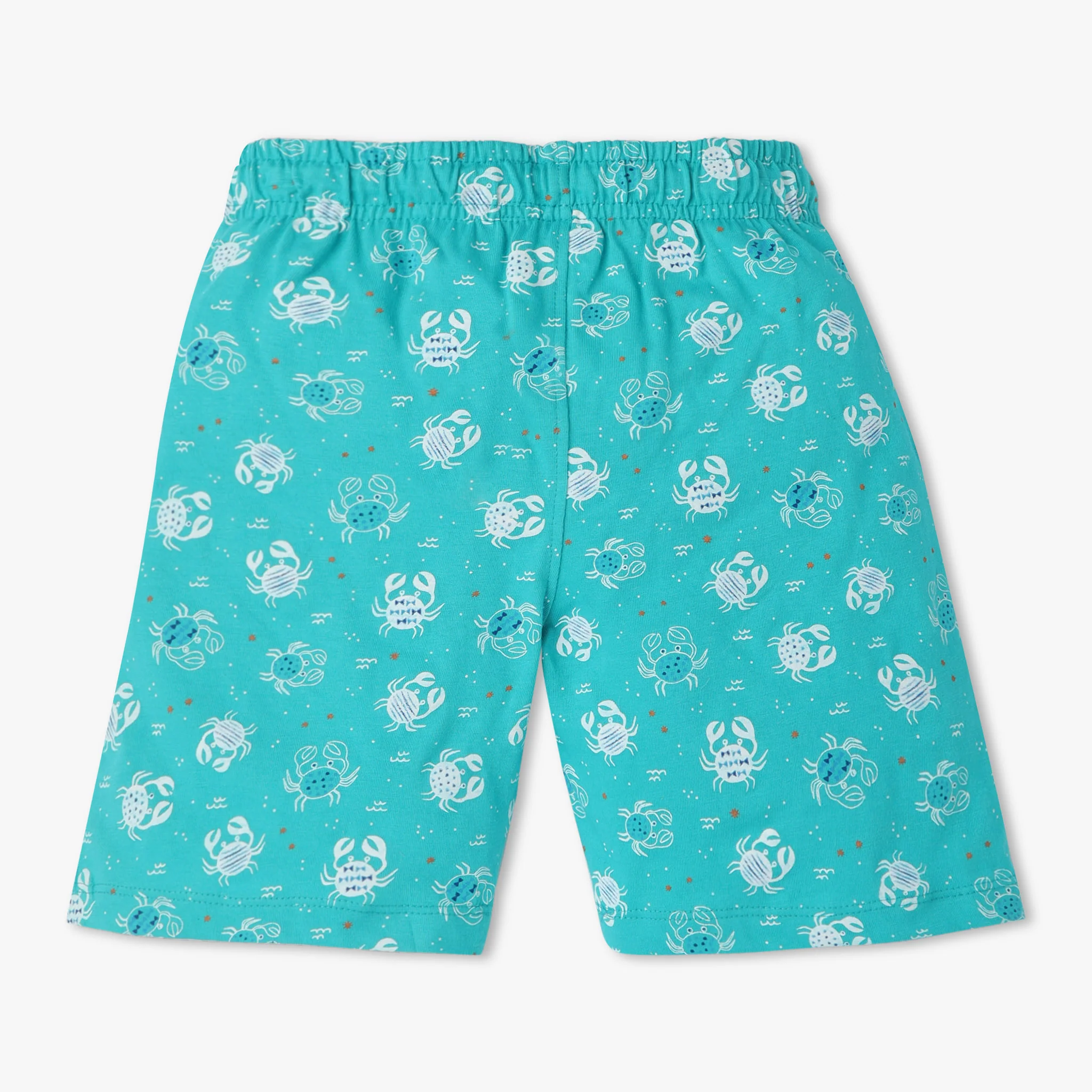 Boys Crew Neck T-Shirt And Shorts All Over Printed Sleepwear Set - Image 6