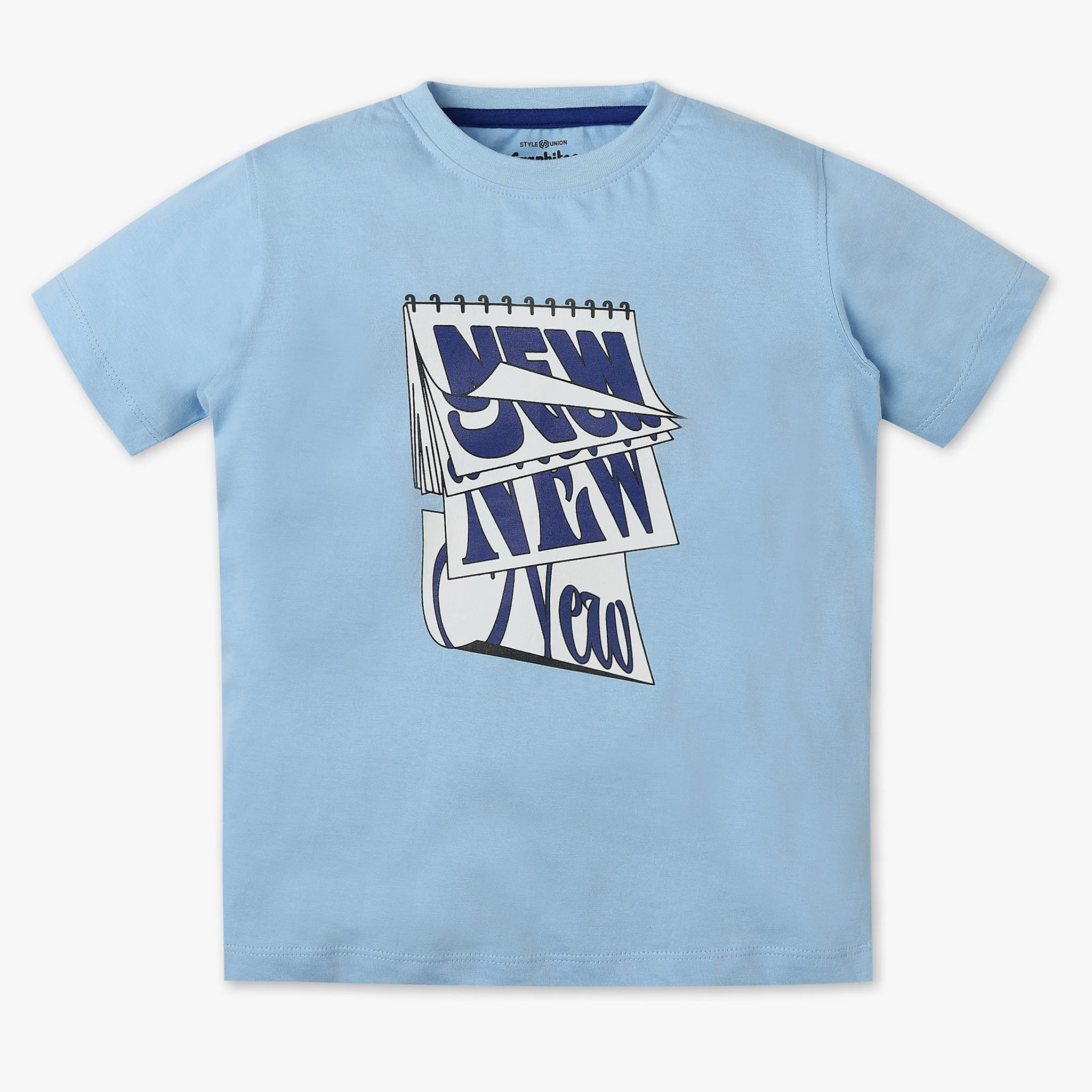 Boys Crew Neck Graphitee