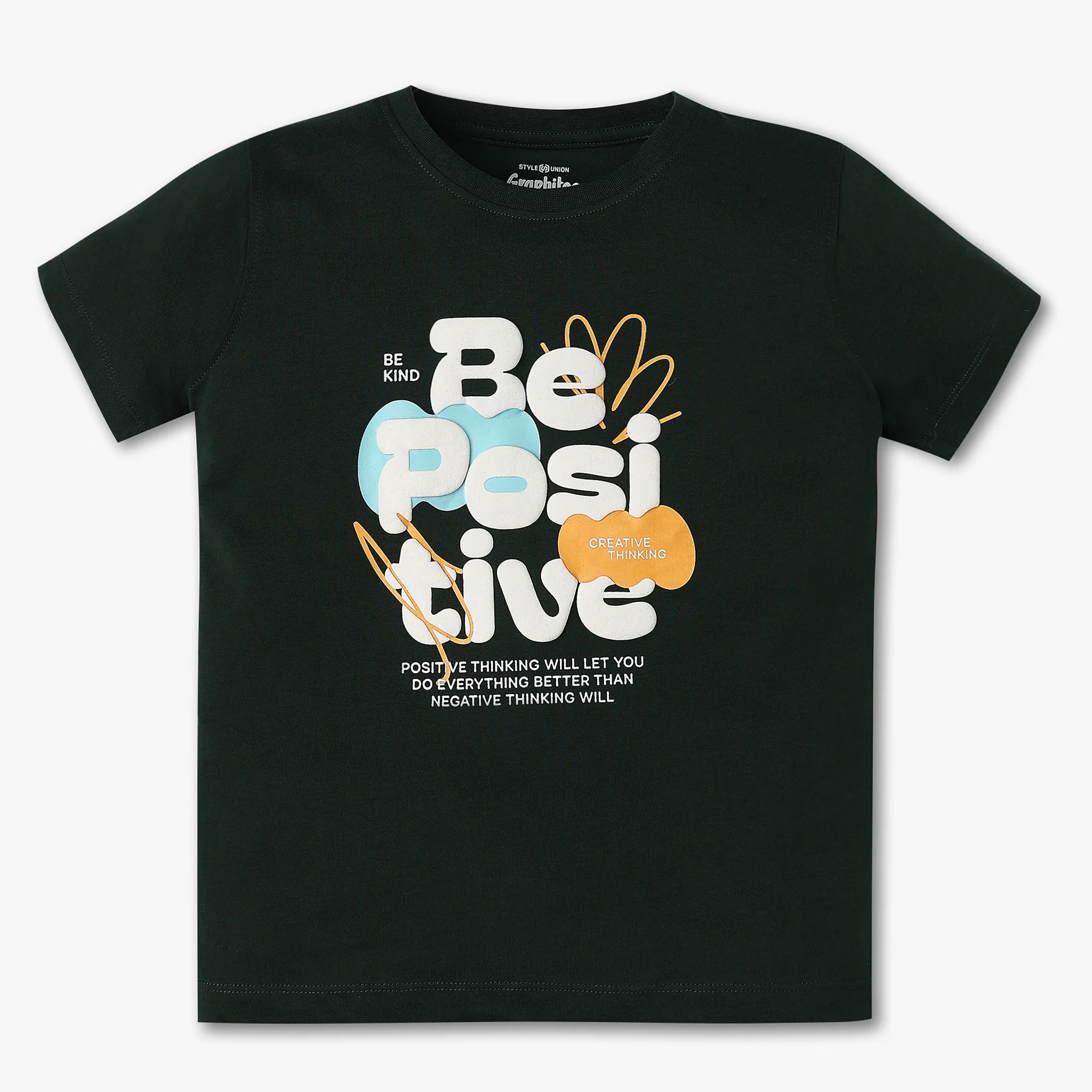 Boys Crew Neck Graphitee