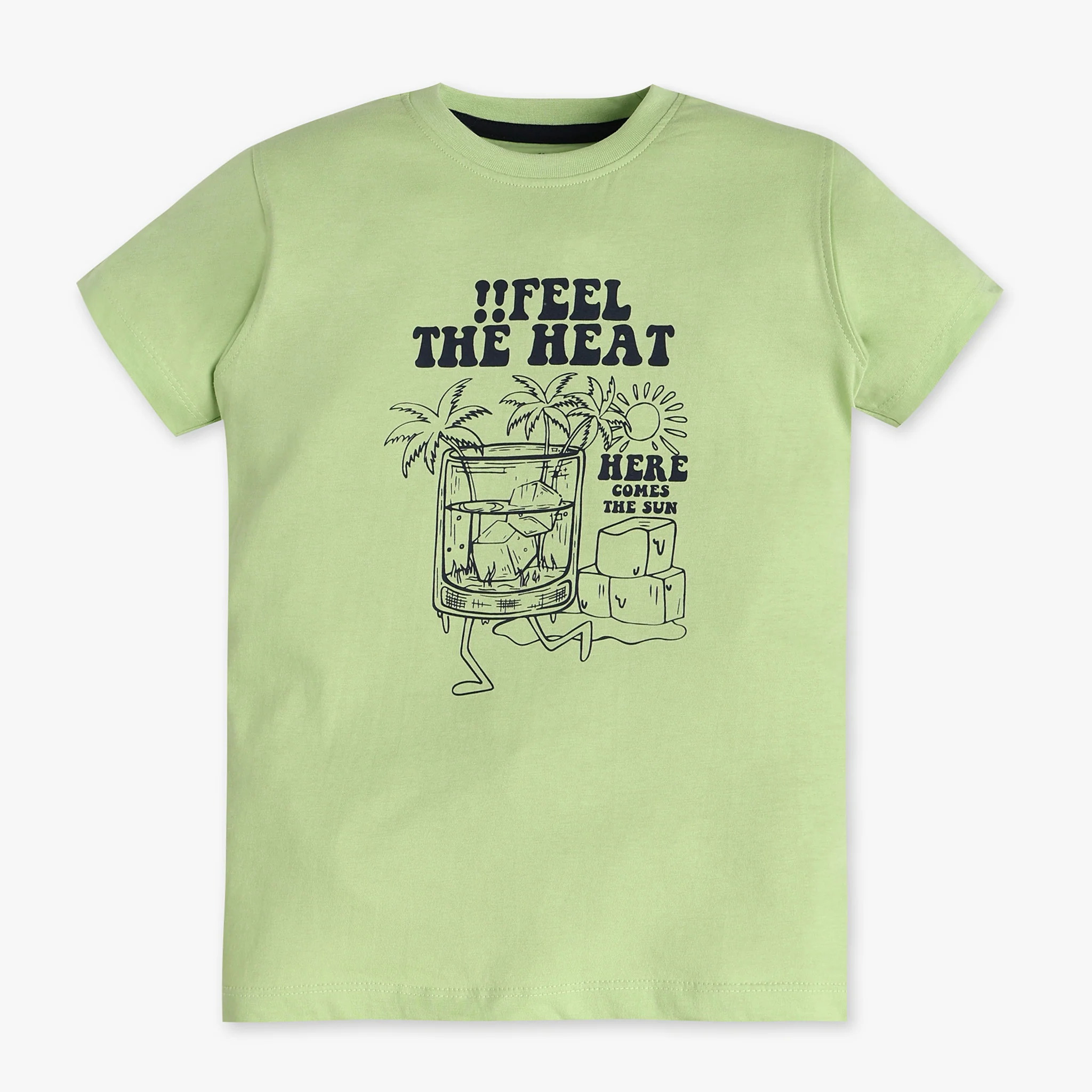 Boys Crew Neck Graphitee
