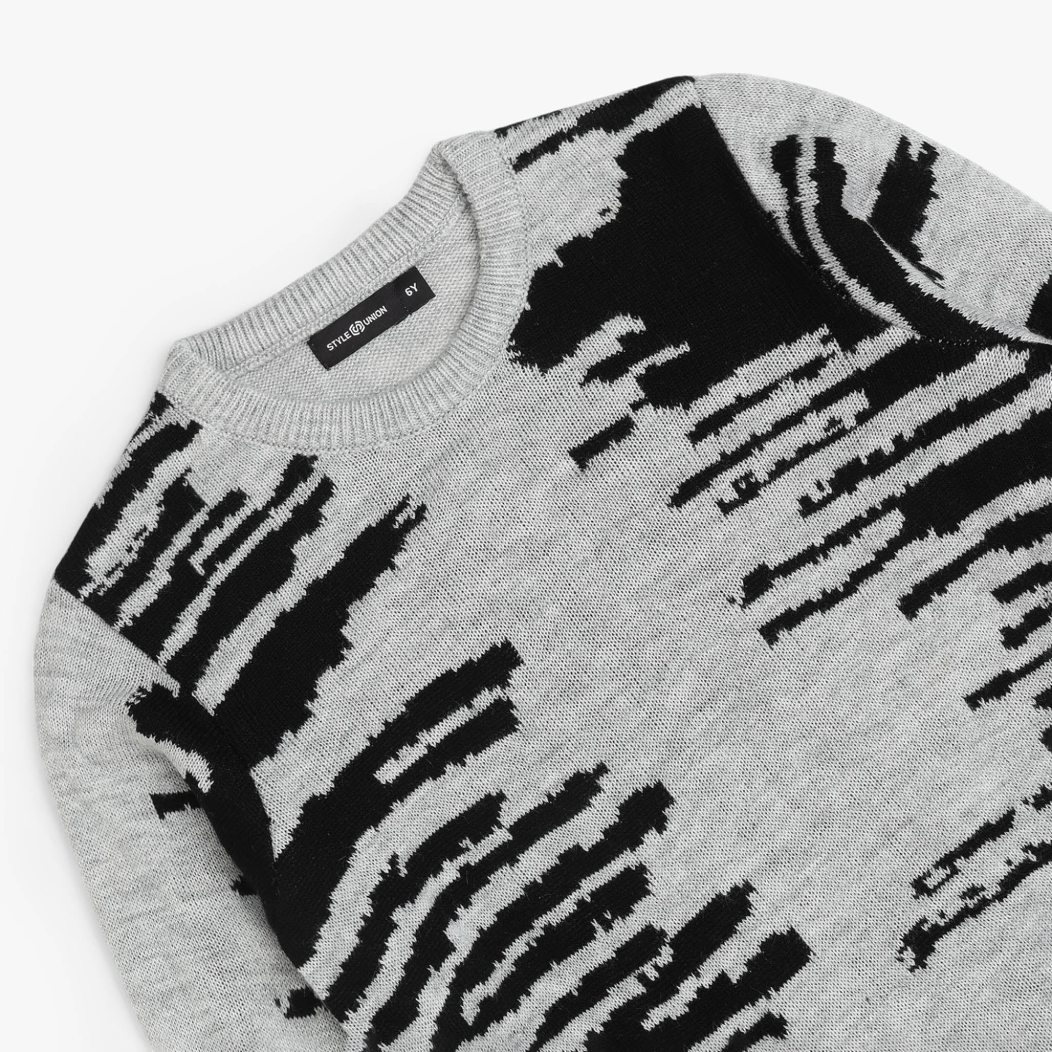 Boys Structured Crew Neck Sweater - Image 3