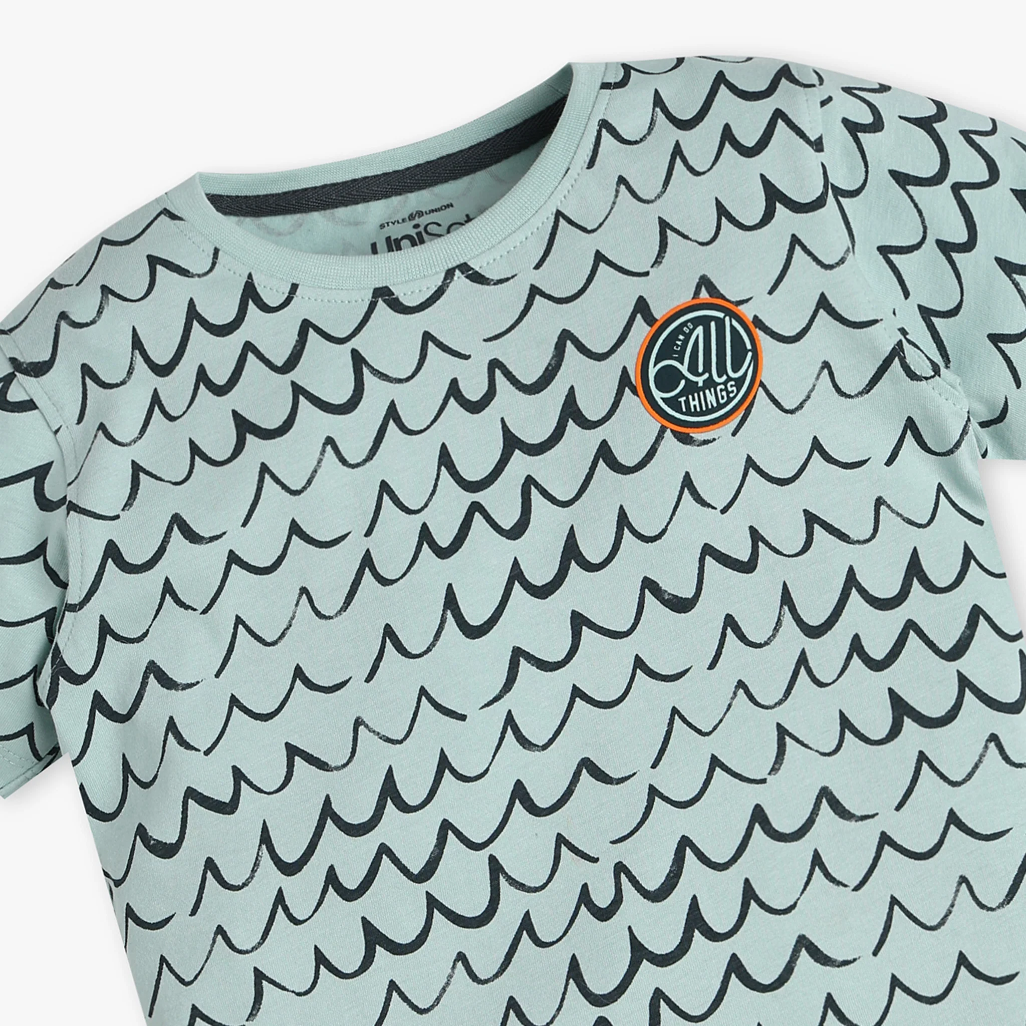 Boys Printed Crew Neck T-Shirt - Image 3