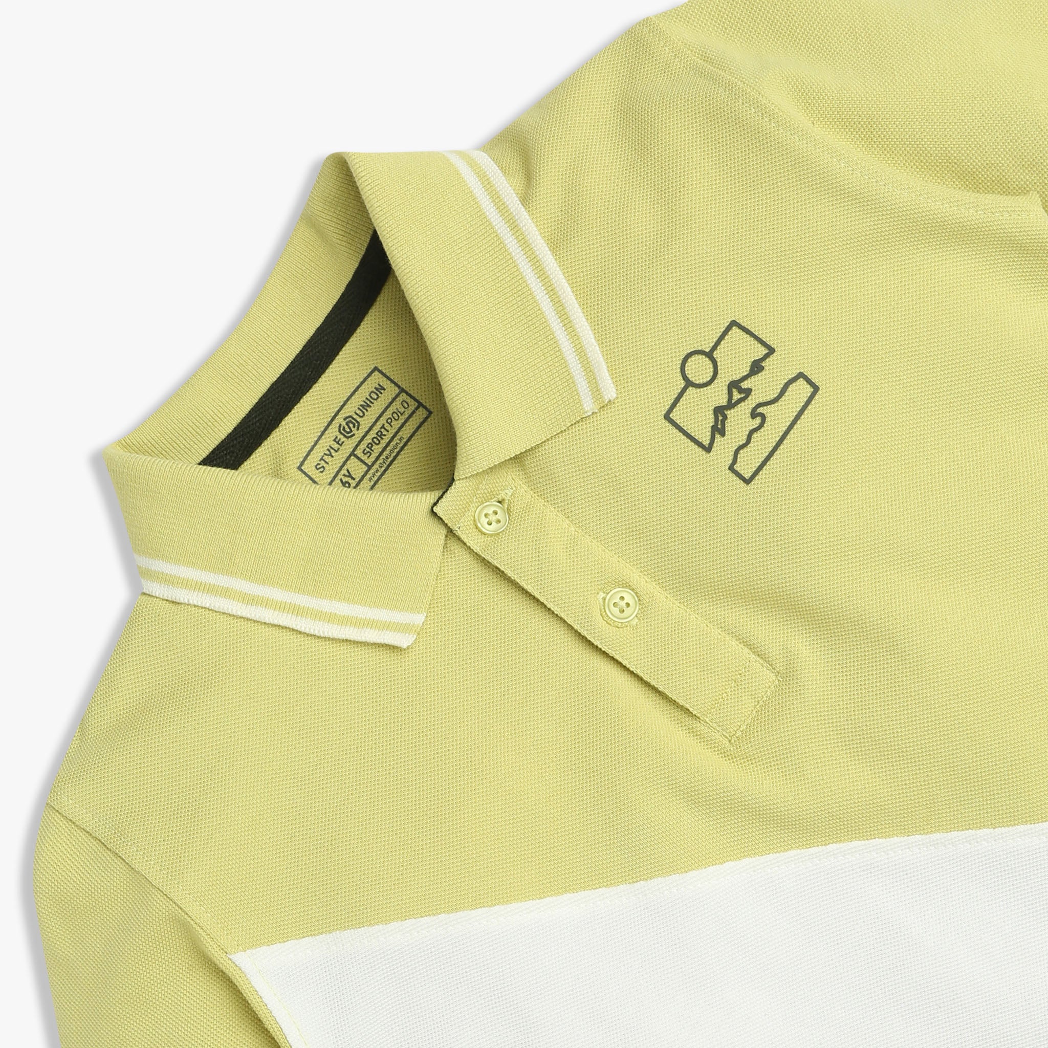 Boys Cut And Sew Sport Polo T-Shirt - Image 3