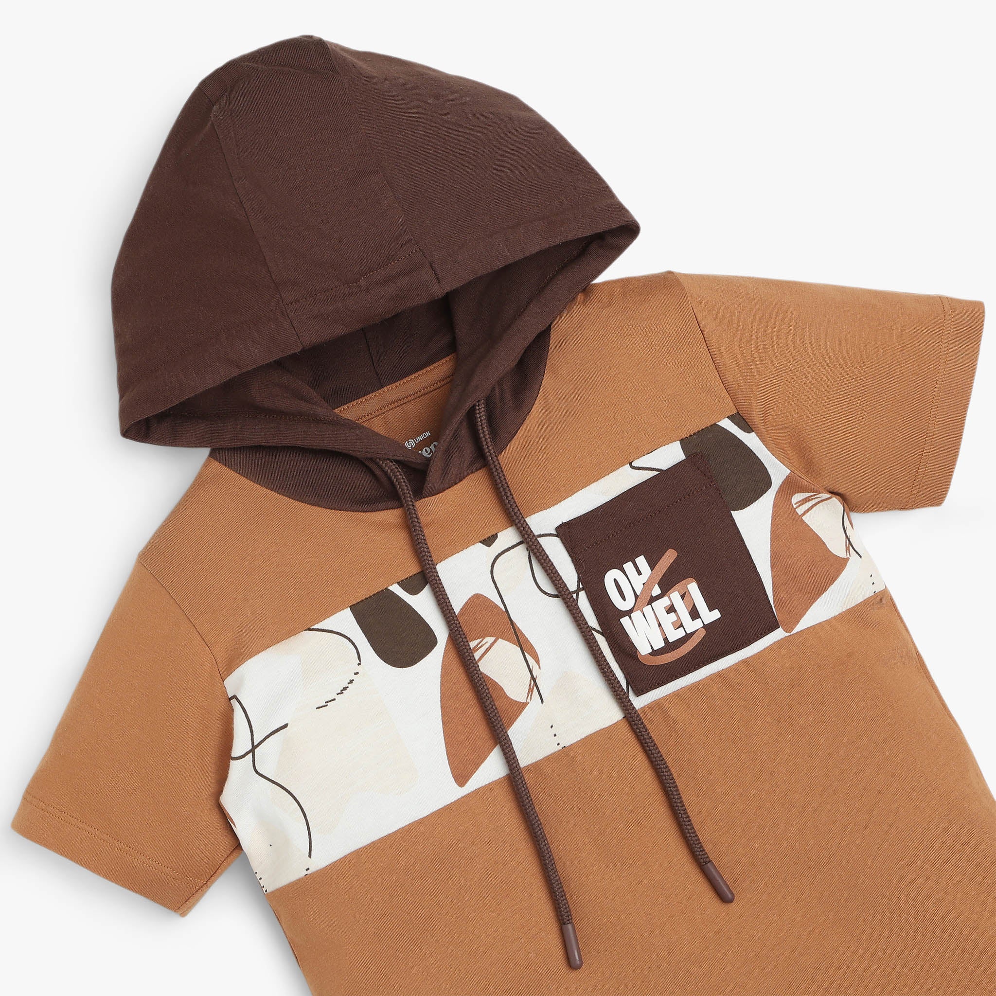 Boys Cut & Sew Hoodie T-Shirt - Image 3