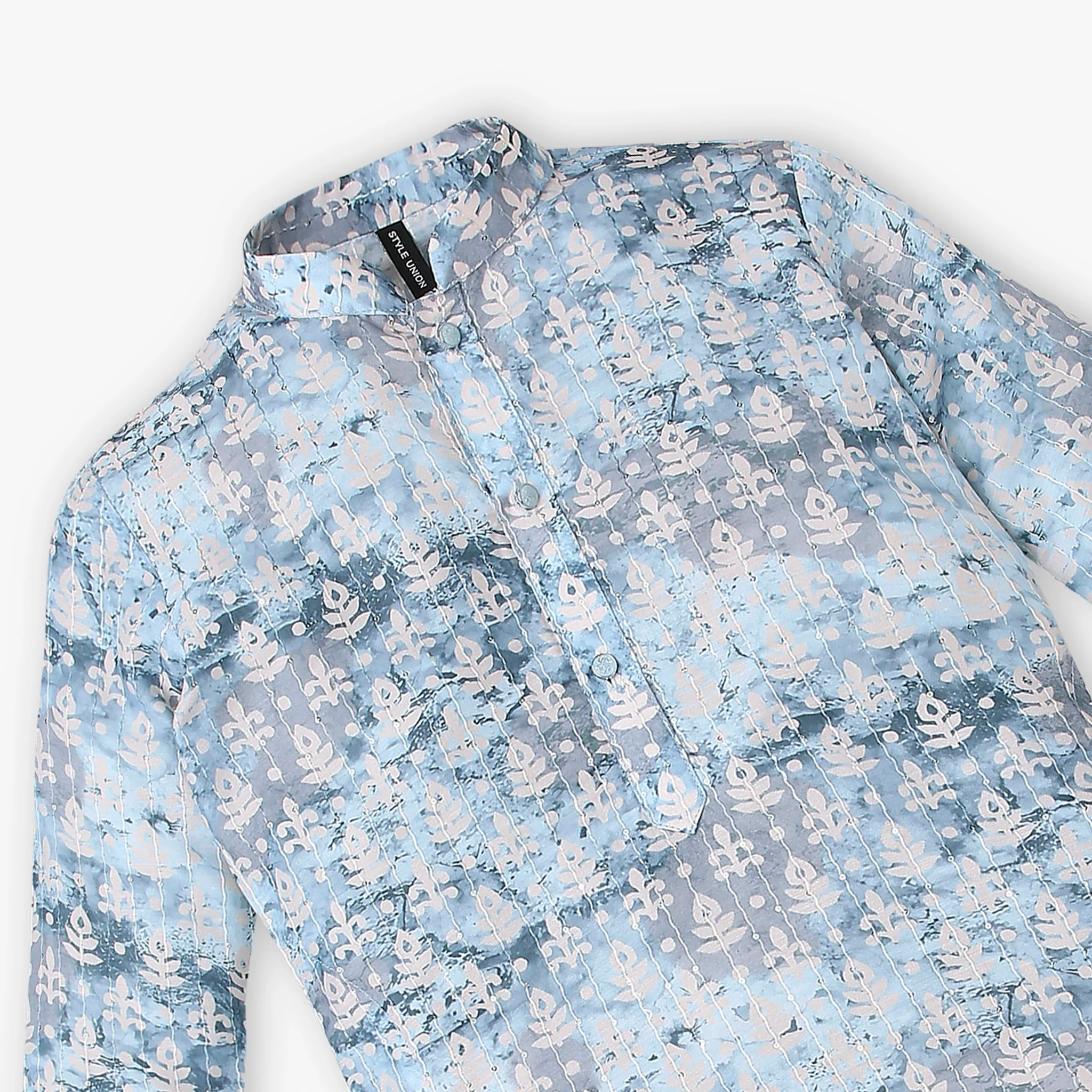 Boys Embroidered Kurta with Pant Set - Image 4