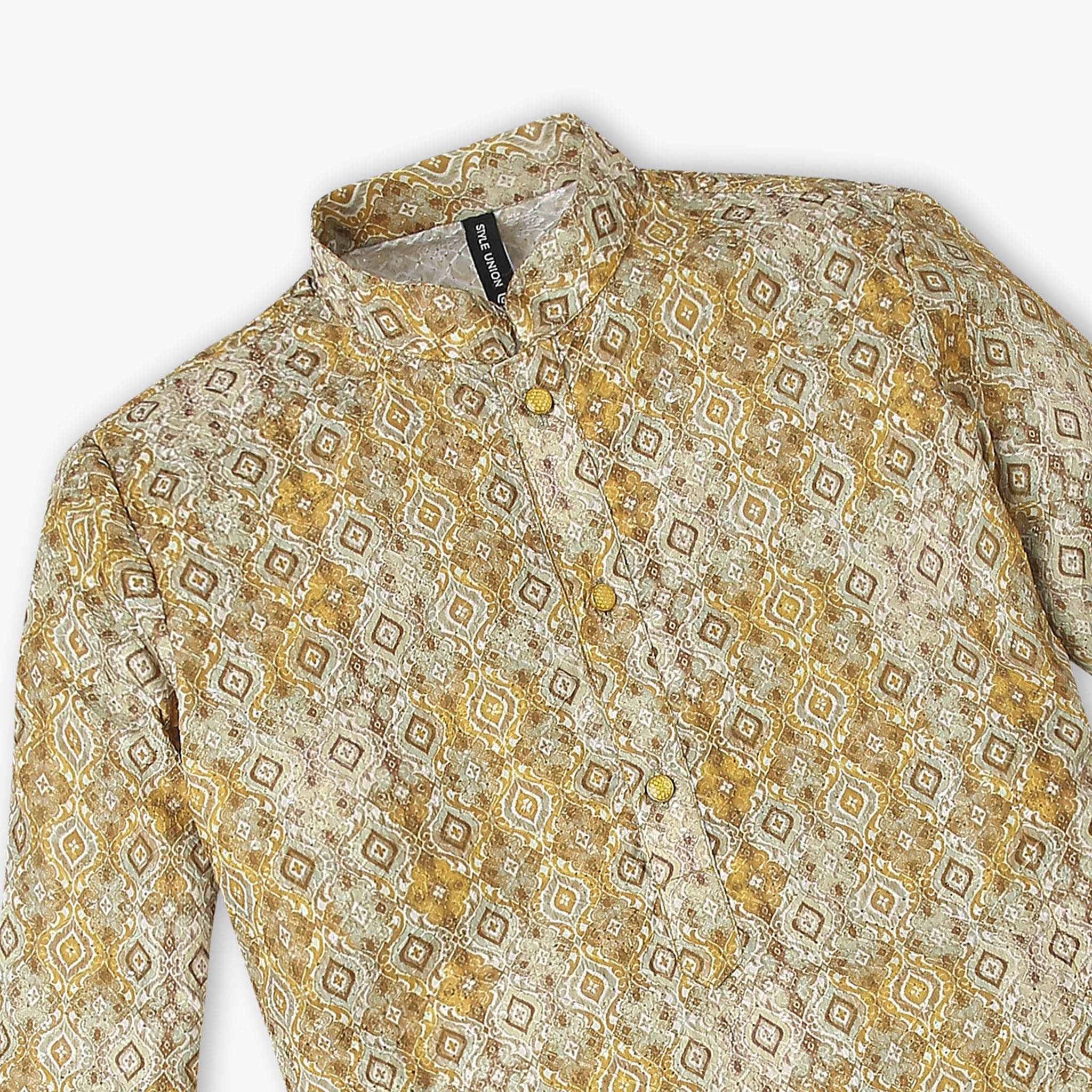 Boys Embroidered Kurta with Pant Set - Image 4
