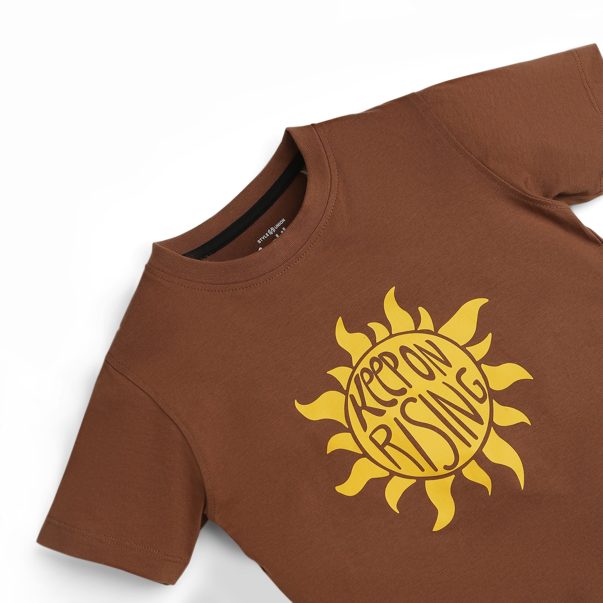 Boys Graphic Crew Neck Sun Print T-Shirt - Image 3