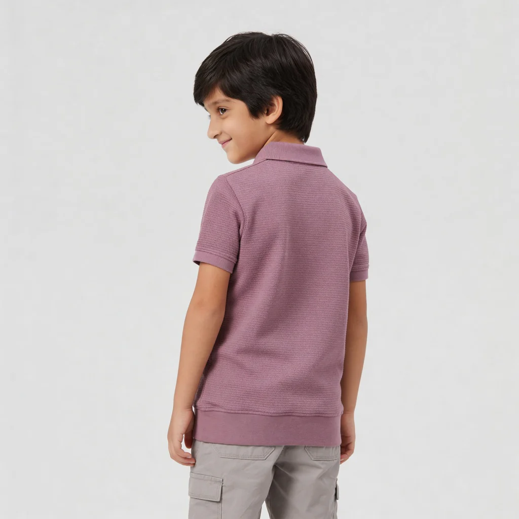 Boys Johnny Collar Mellow Mood T-Shirt - Image 3