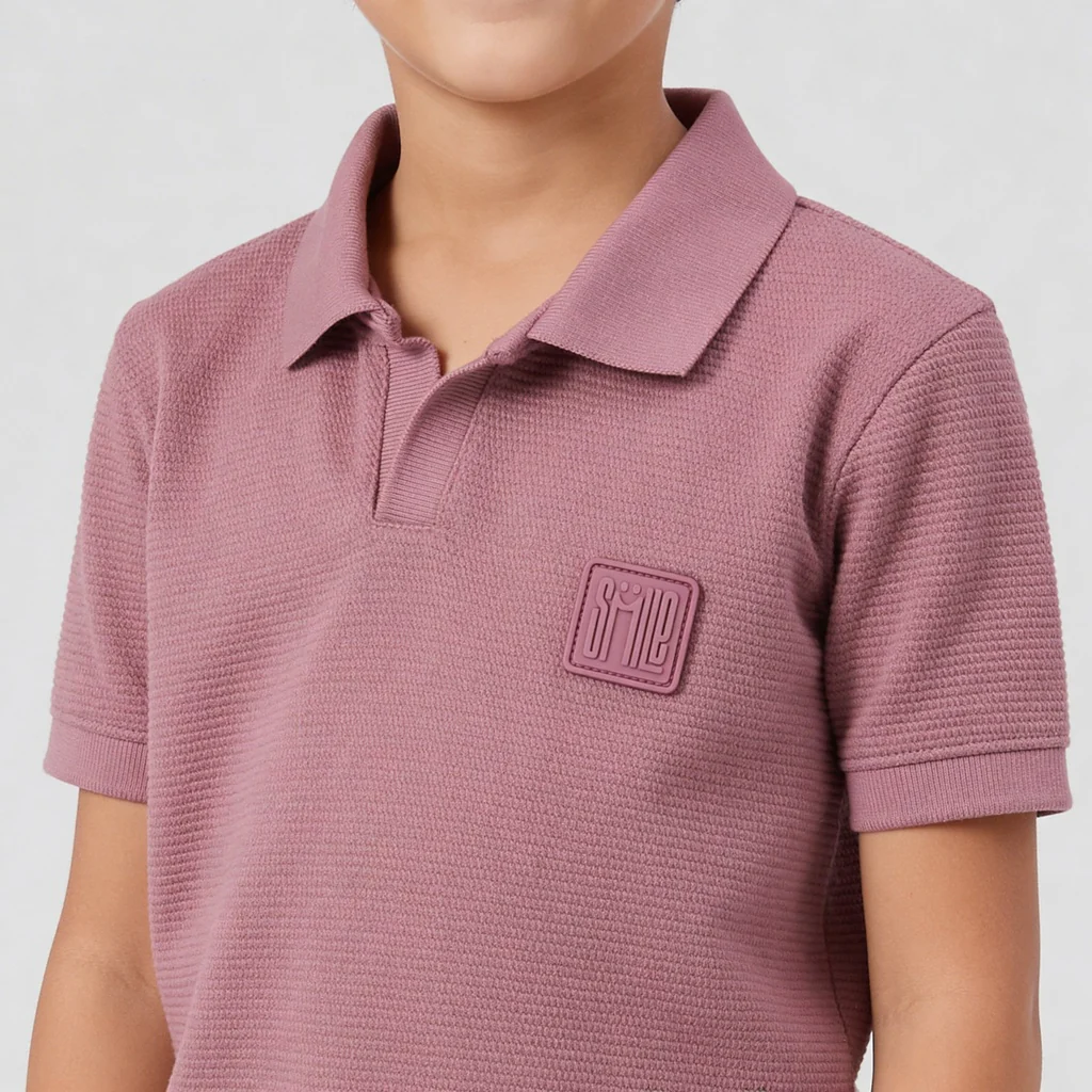 Boys Johnny Collar Mellow Mood T-Shirt - Image 4