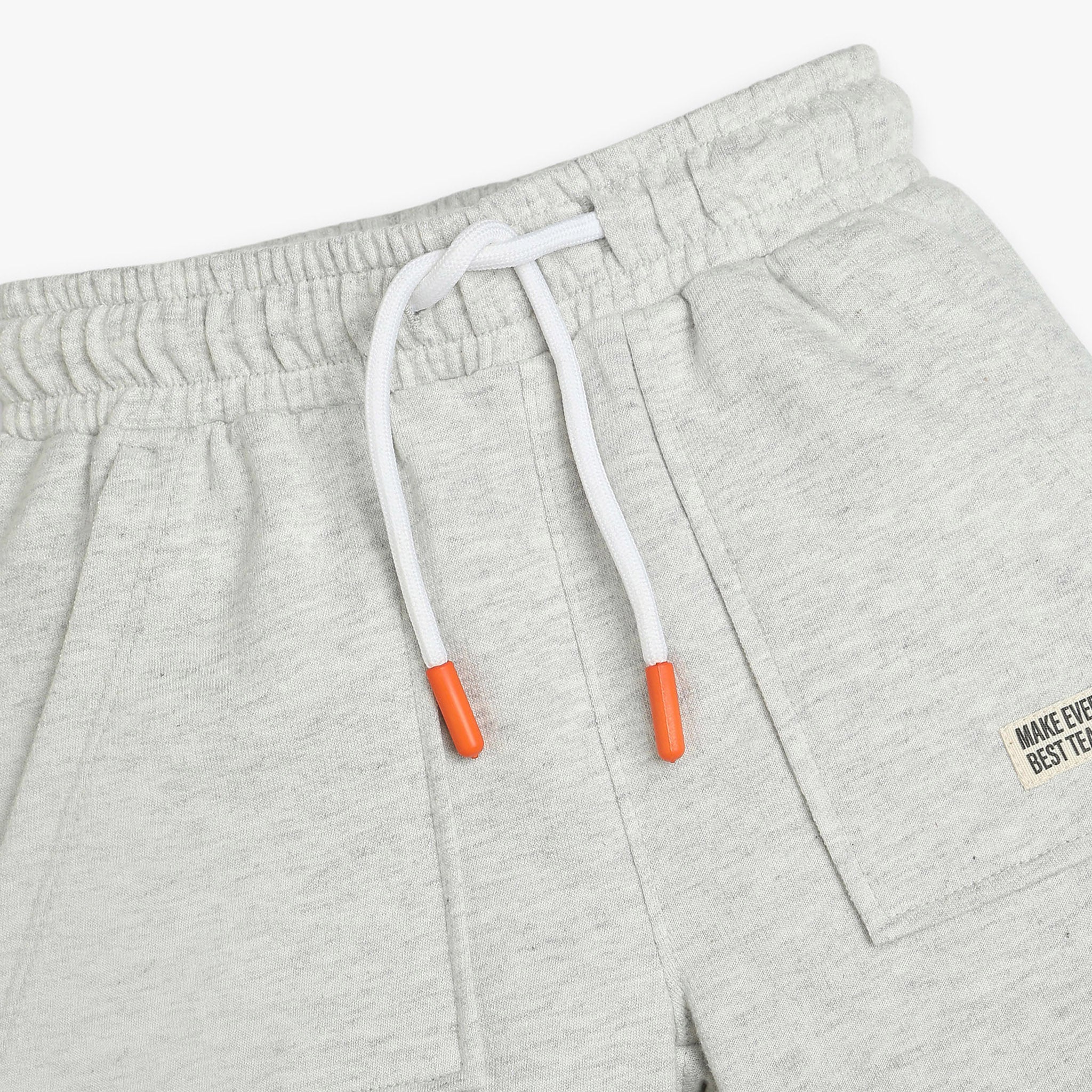 Boys Solid Cotton Shorts - Image 3