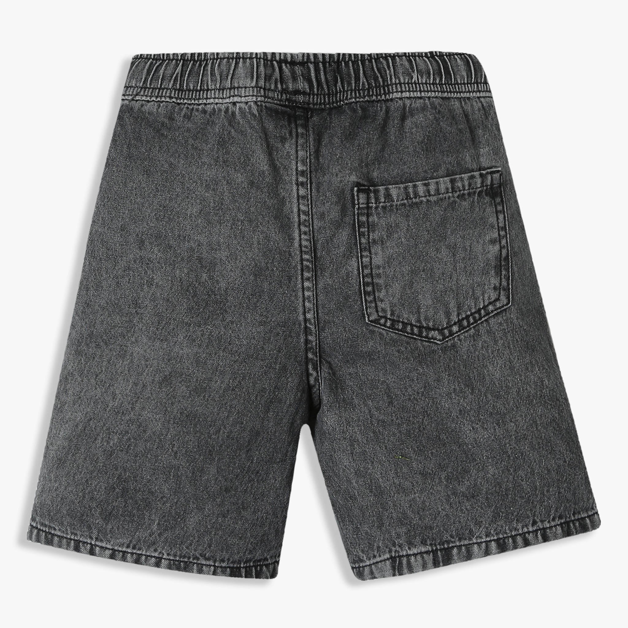 Boys Solid Above Knee Fully Elasticated With Drawcord Shorts - Image 5