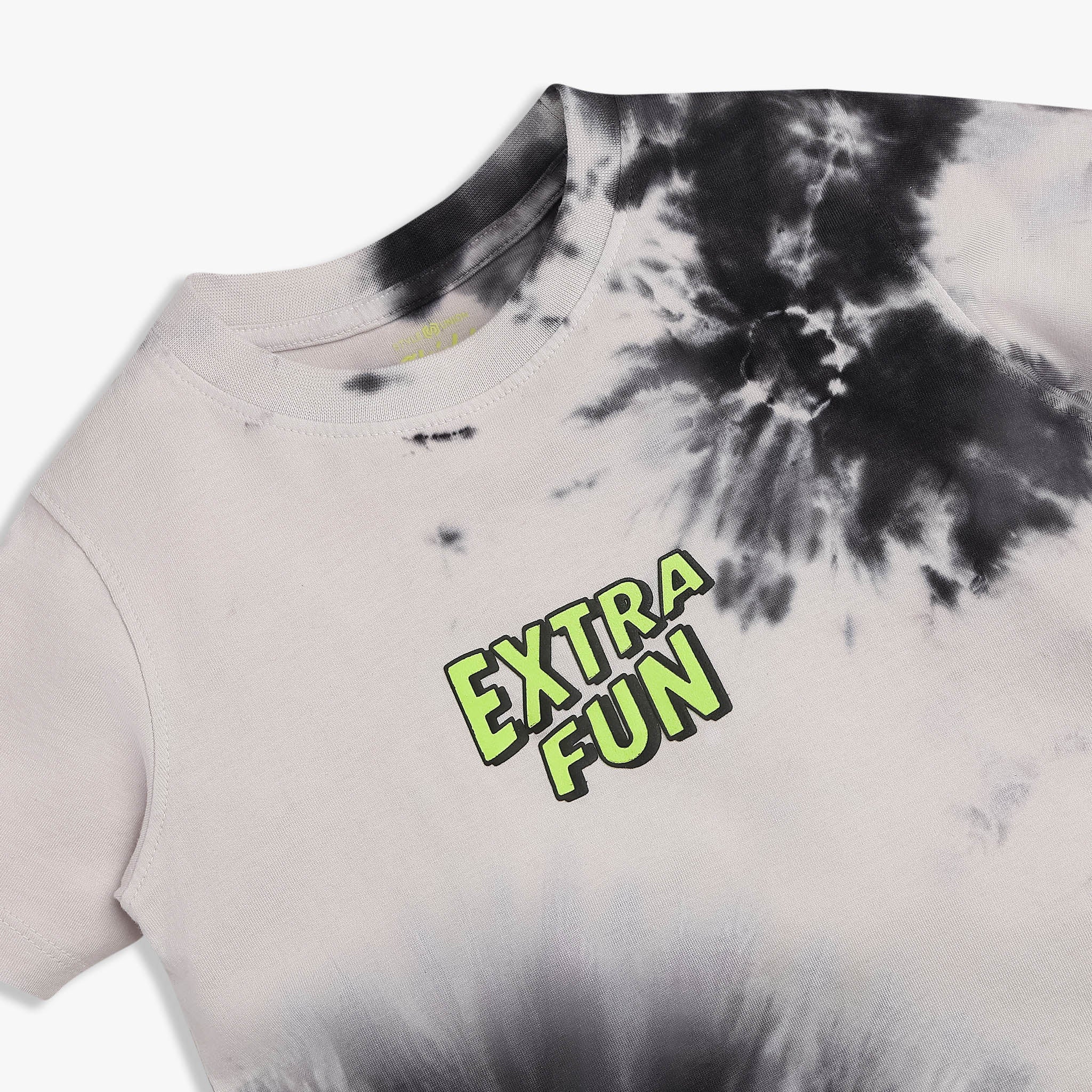 Boys Neon Grid Tie & Dye T-Shirt - Image 3