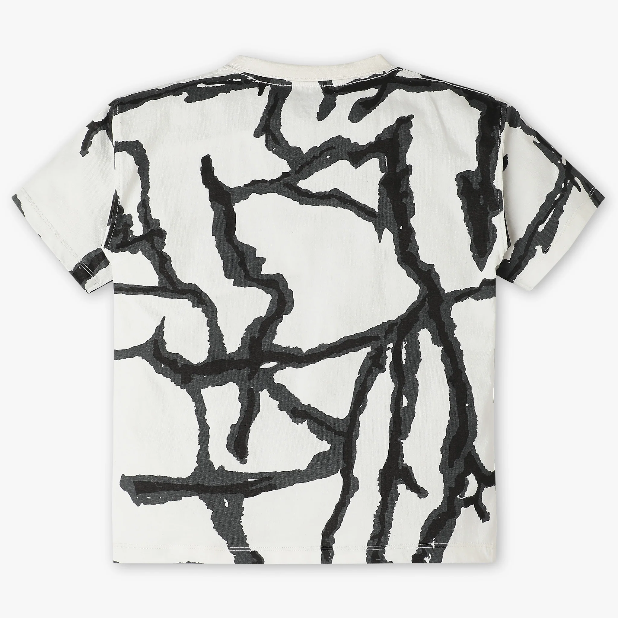 Boys Oversized Abstract Crew Neck Weekend T-Shirt - Image 2