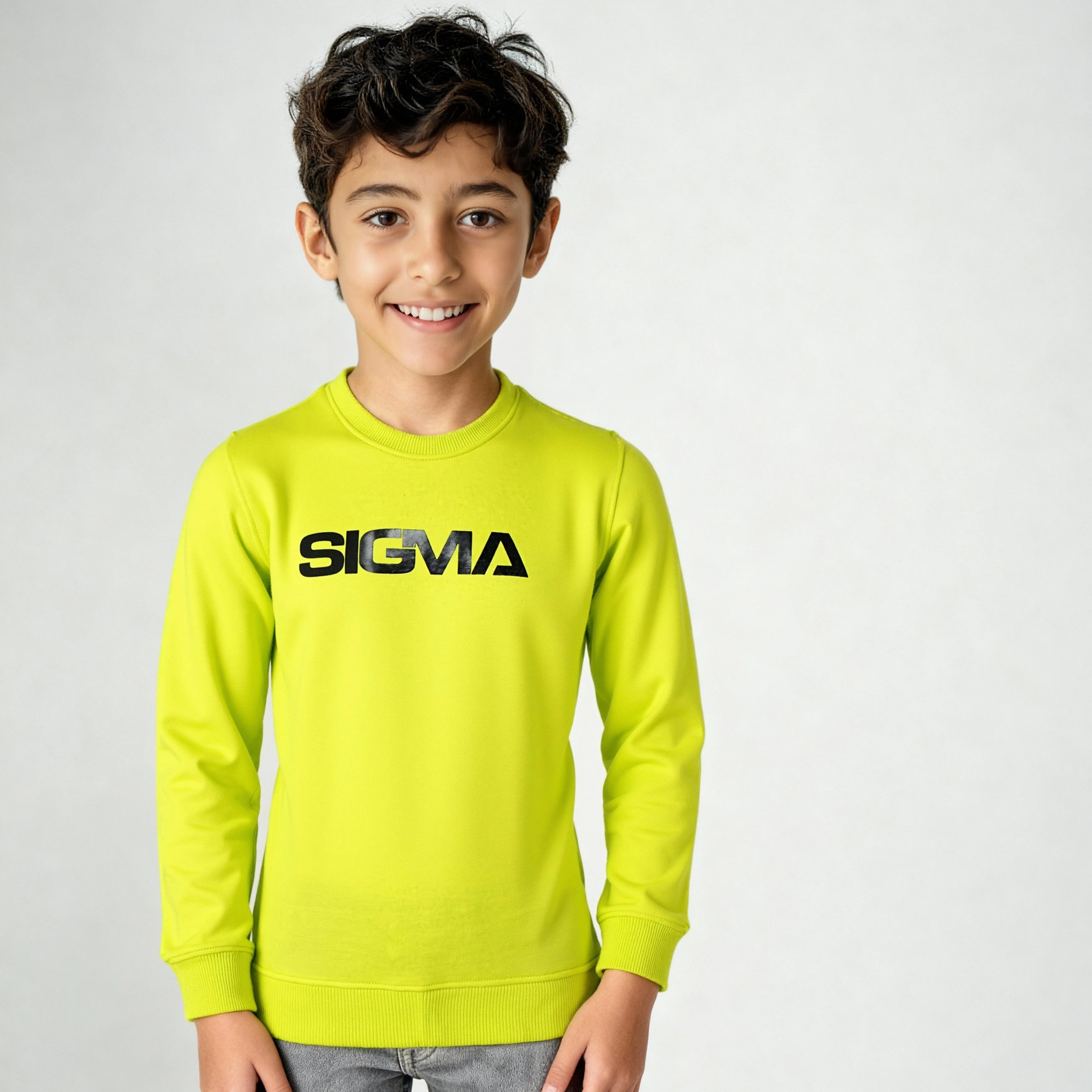 Boys Printed Crew Neck Slogan Sweat Tee - Image 2