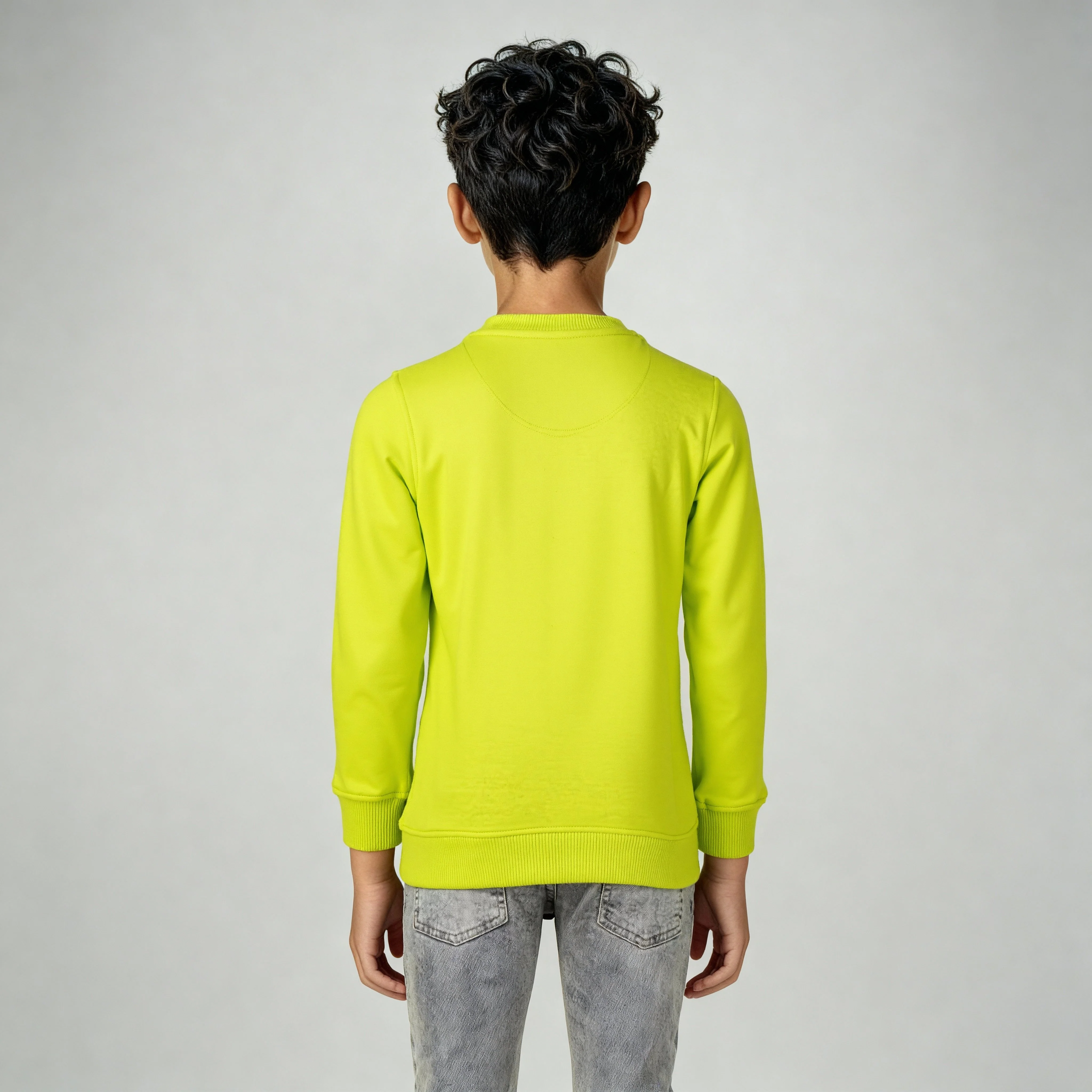Boys Printed Crew Neck Slogan Sweat Tee - Image 3