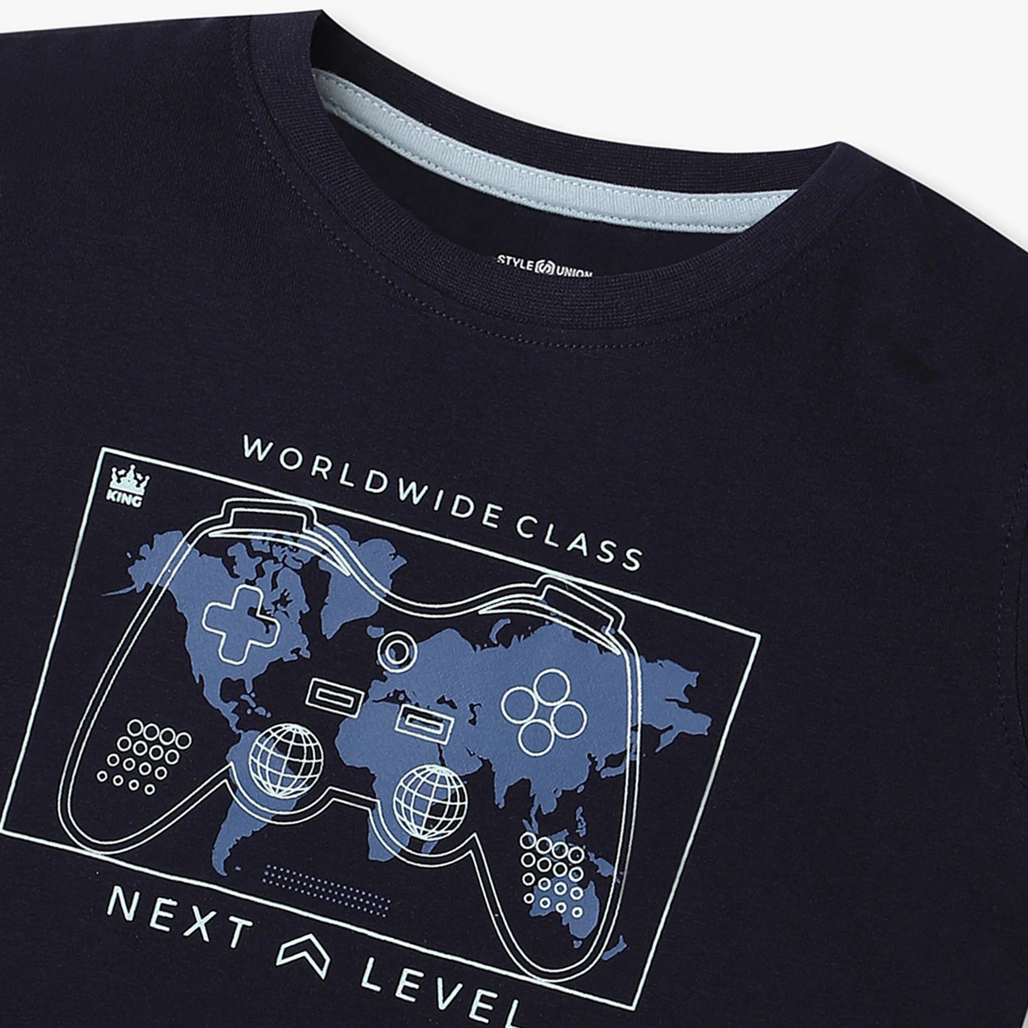 Boys Printed Crew Neck T-Shirt - Image 3