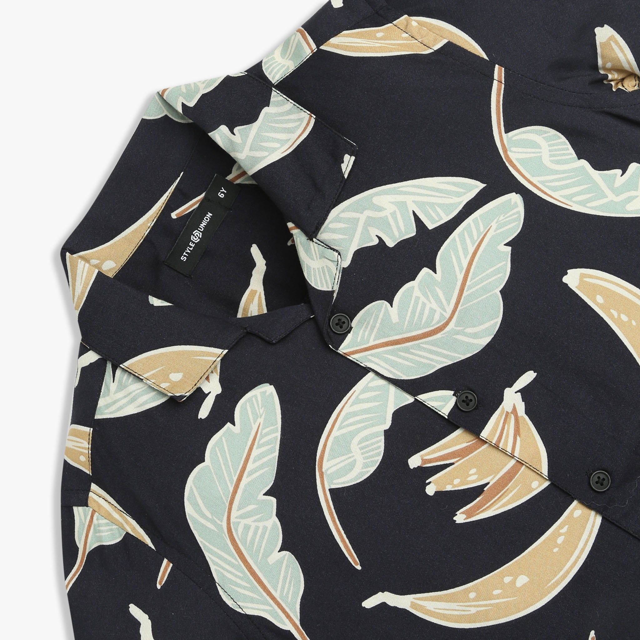 Boys Printed Cuban Half Sleeve Shirt - Image 3
