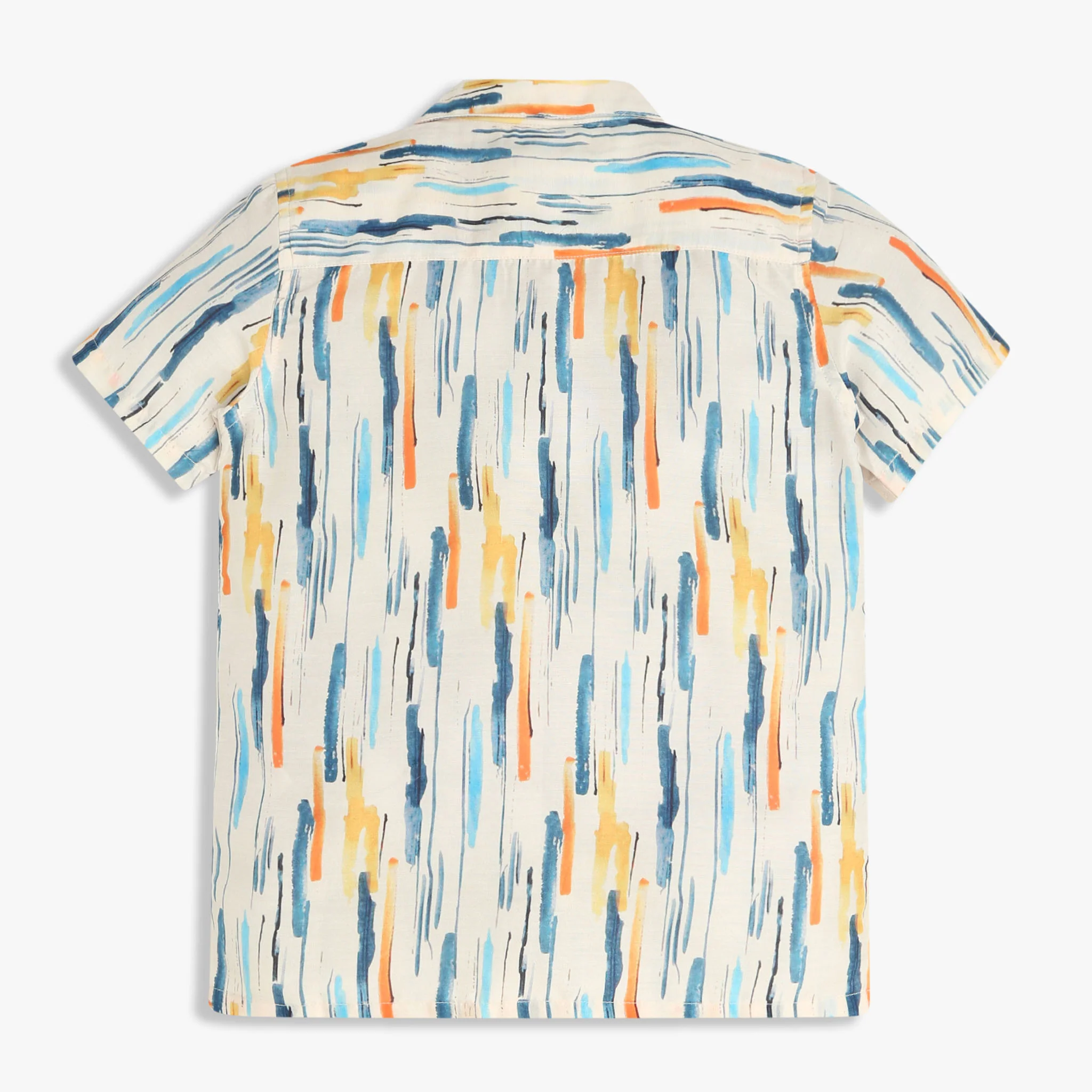 Boys Printed Cuban Half Sleeve Shirt - Image 2