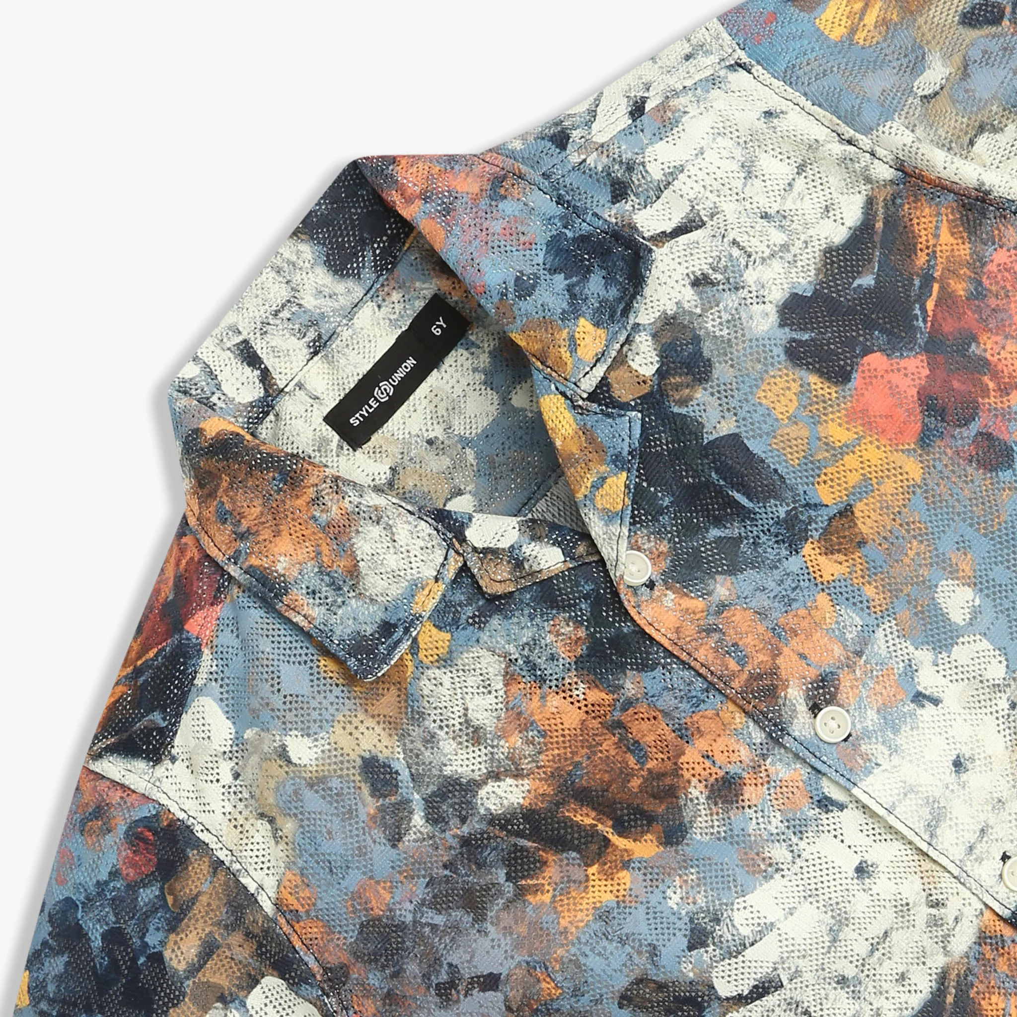 Boys Printed Cuban Half Sleeve Shirt - Image 3