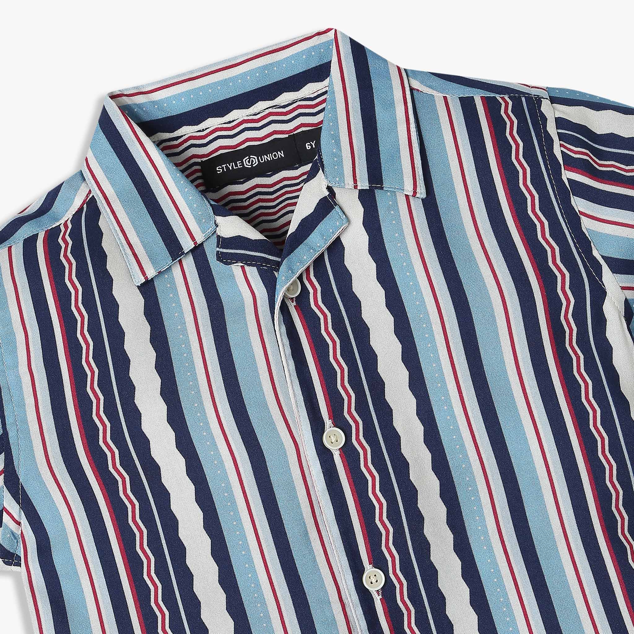 Boys Printed Half Sleeve Retreat Shirt - Image 3