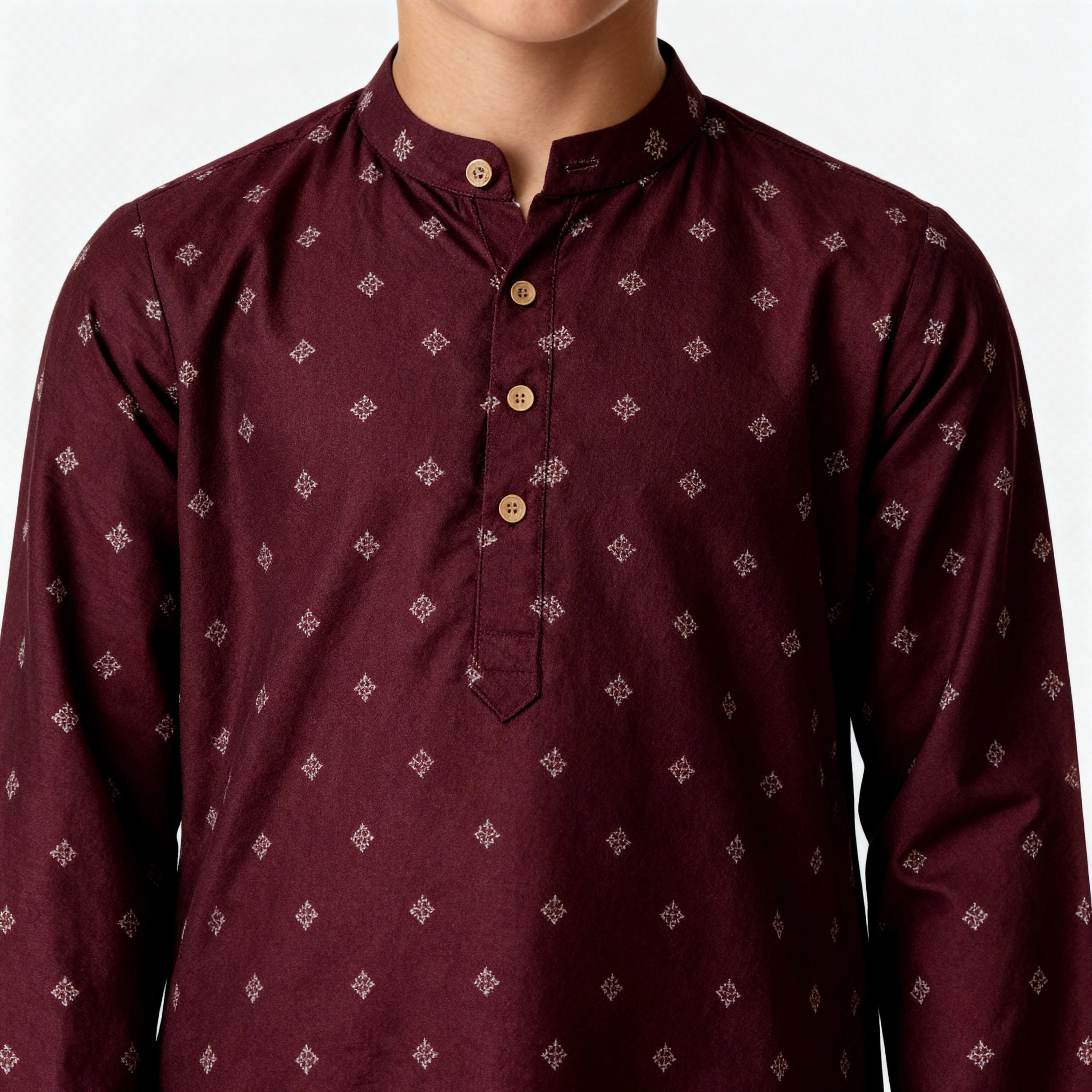 Boys Printed Kurta with Pant Sets - Image 4