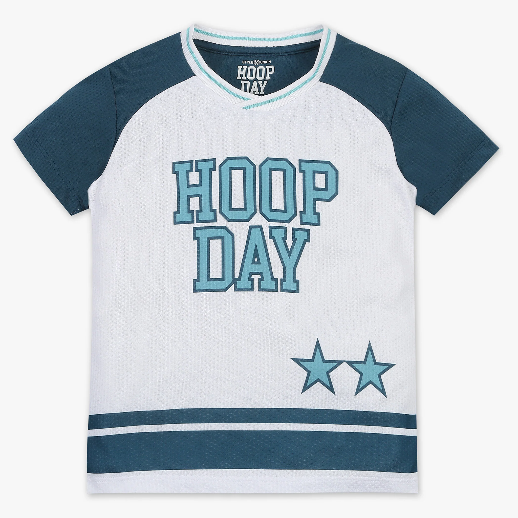 Boys Printed V-Neck T-Shirt