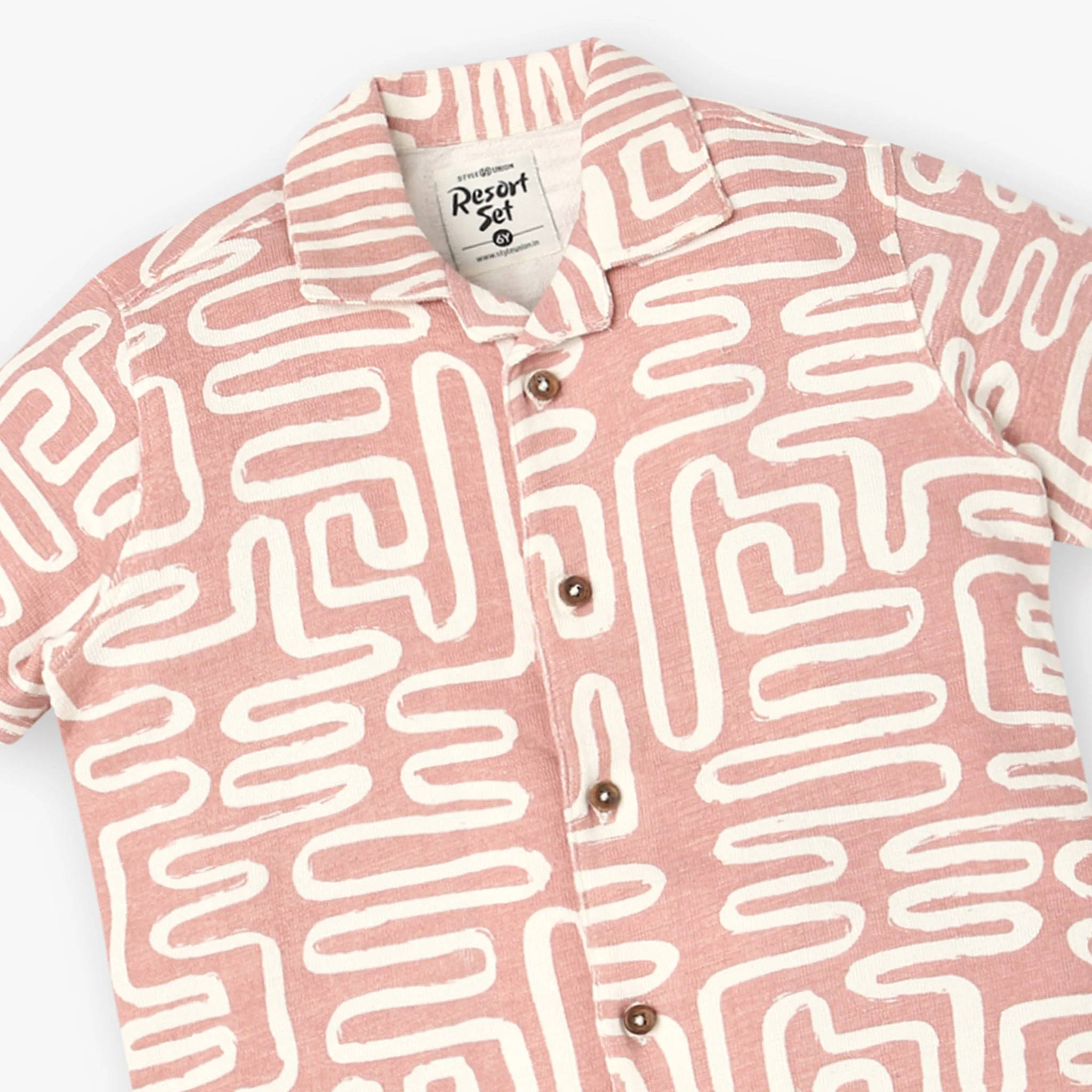 Boys Printed Resort Shirt - Image 3